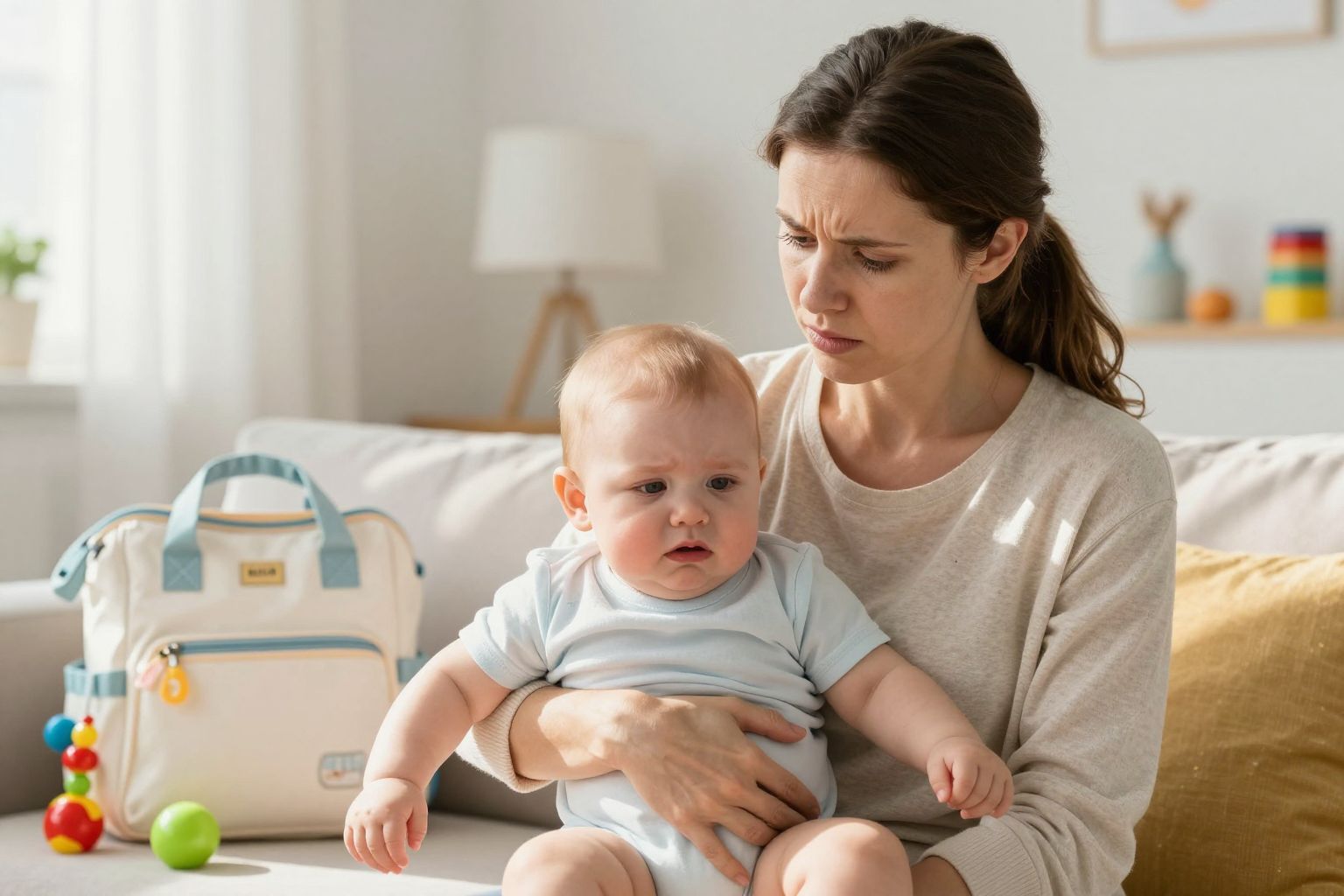 Ha a baba lázas, vagy kiszáradt, orvoshoz kell menni.