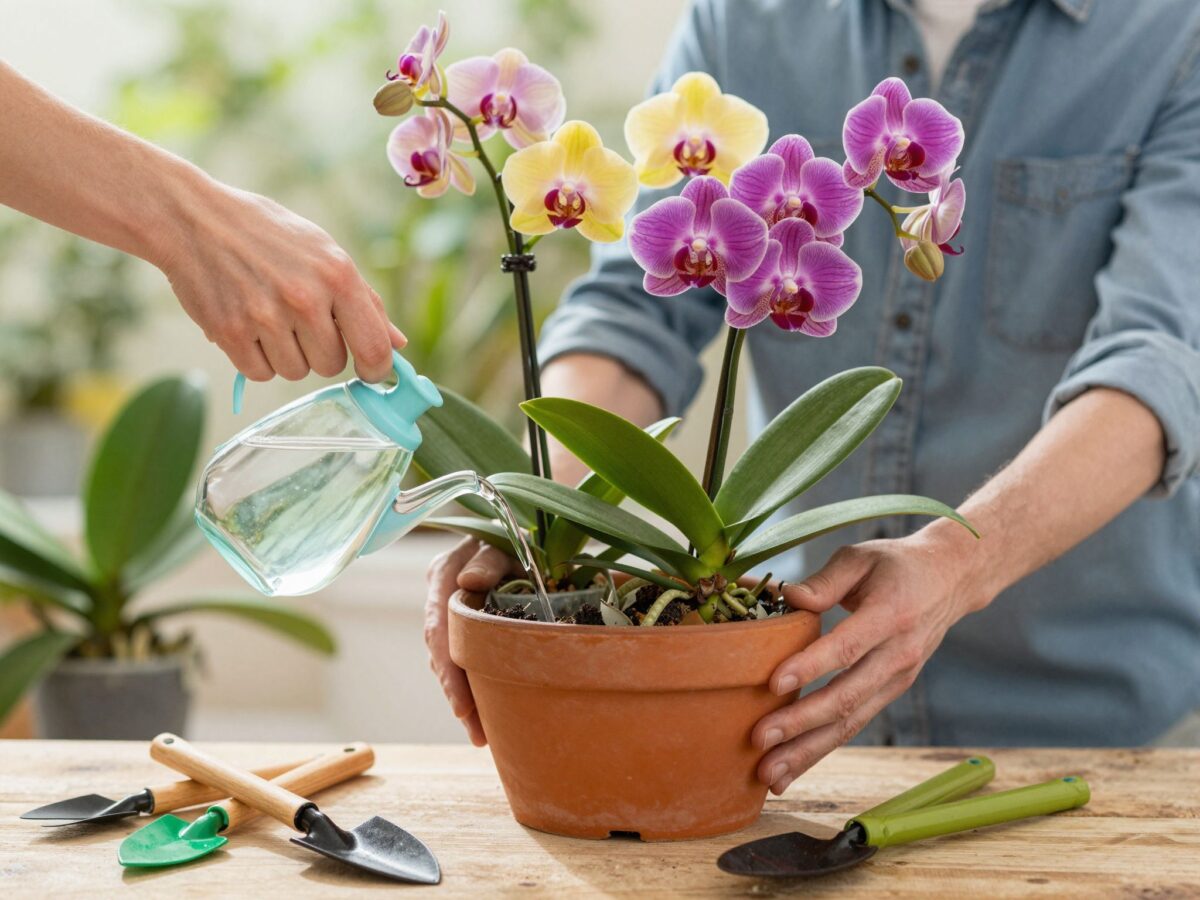 Orchidea öntözése, tápoldatozása és átültetése: a legfontosabb lépések