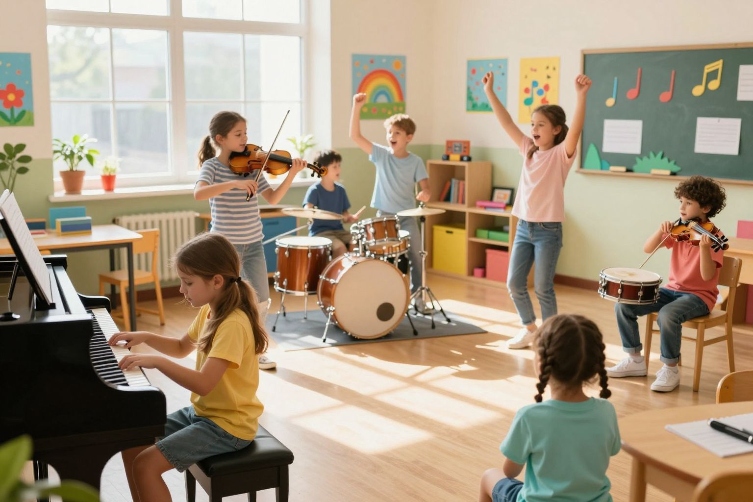 A zenei nevelés holisztikus megközelítése fejleszti a kreativitást.