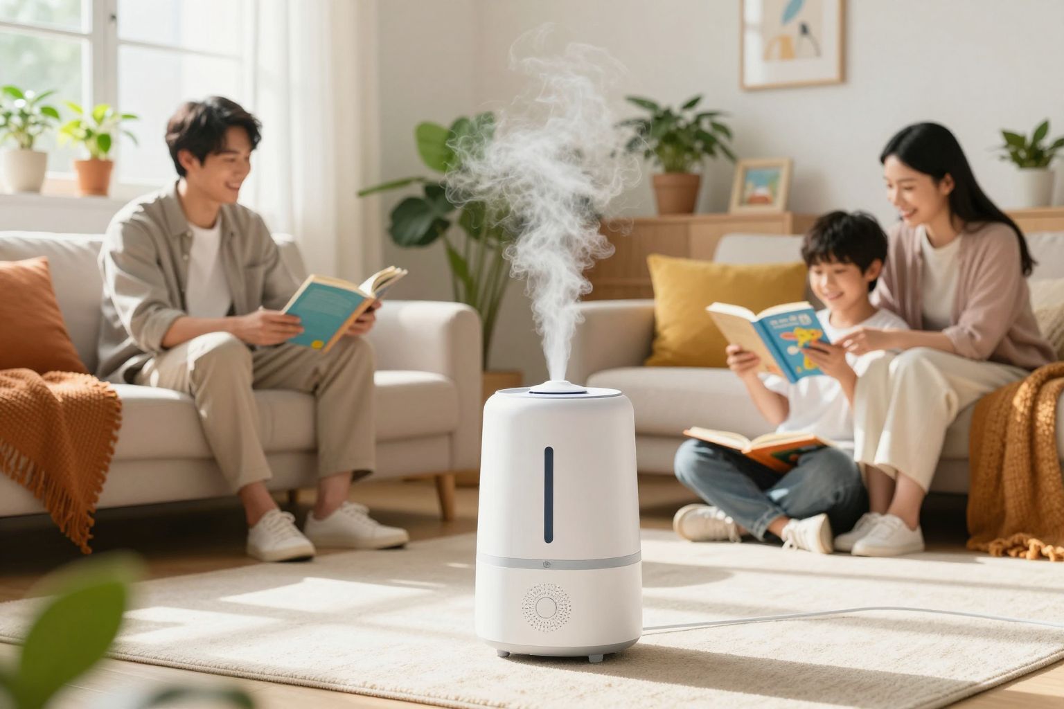 A párásító hőmérsékletének 40-60% között ideális.