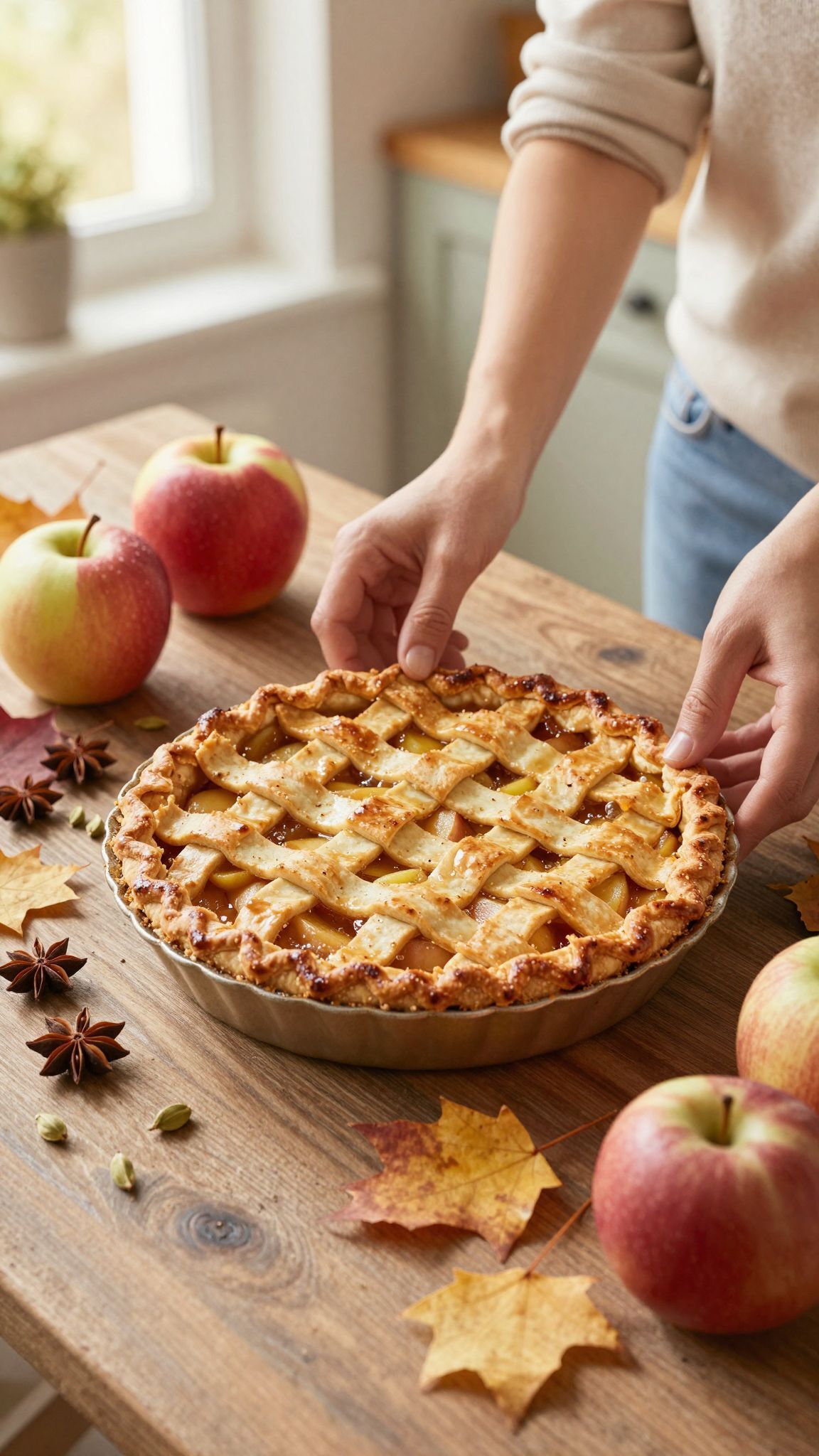 A kardamom különleges ízvilágot ad az almás pitének.