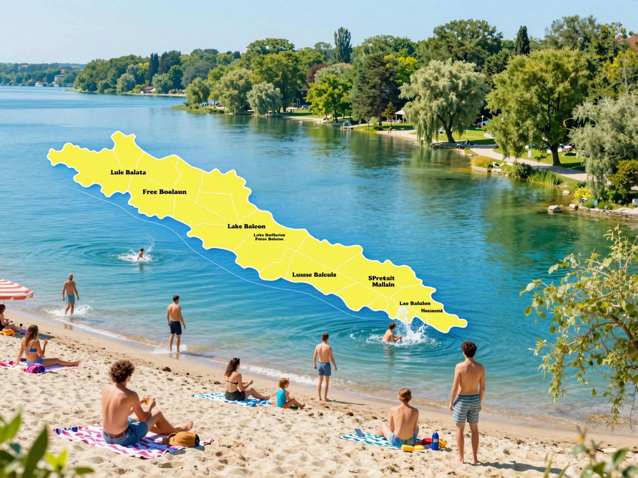 Fedezd fel a Balaton ingyenes fürdőhelyeit térképpel!