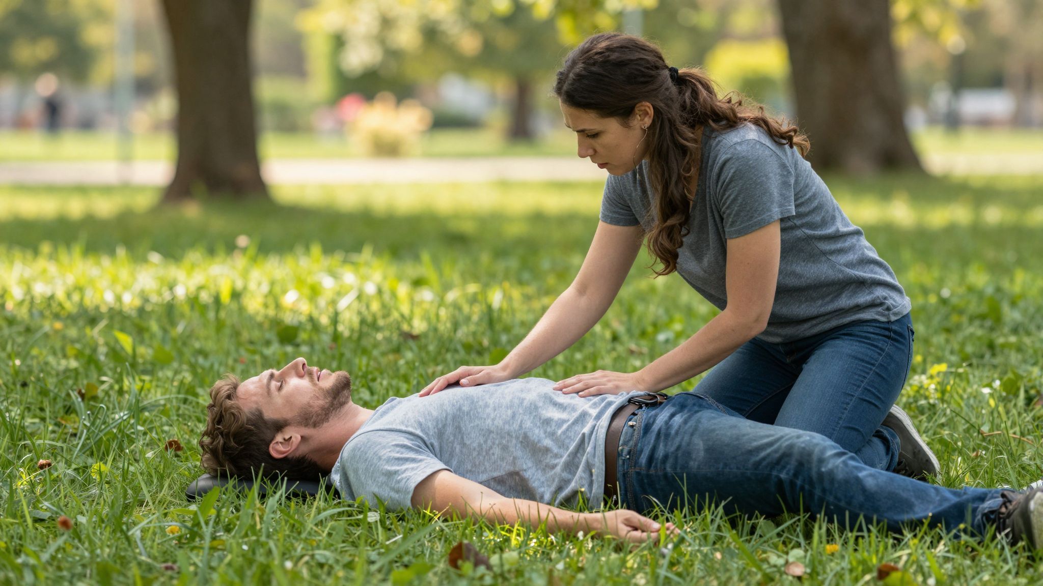 A stabil oldalfekvés segít megakadályozni a fulladást.