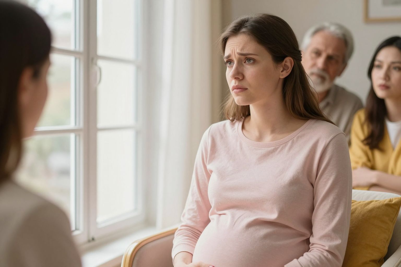 A közvélemény nyomása fokozhatja a szülés előtti szorongást.