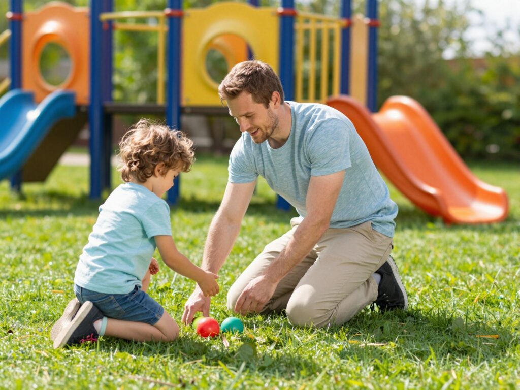 Tedd le a mobilt, játssz a gyerekkel: miért fontos a közös játék a játszótéren?