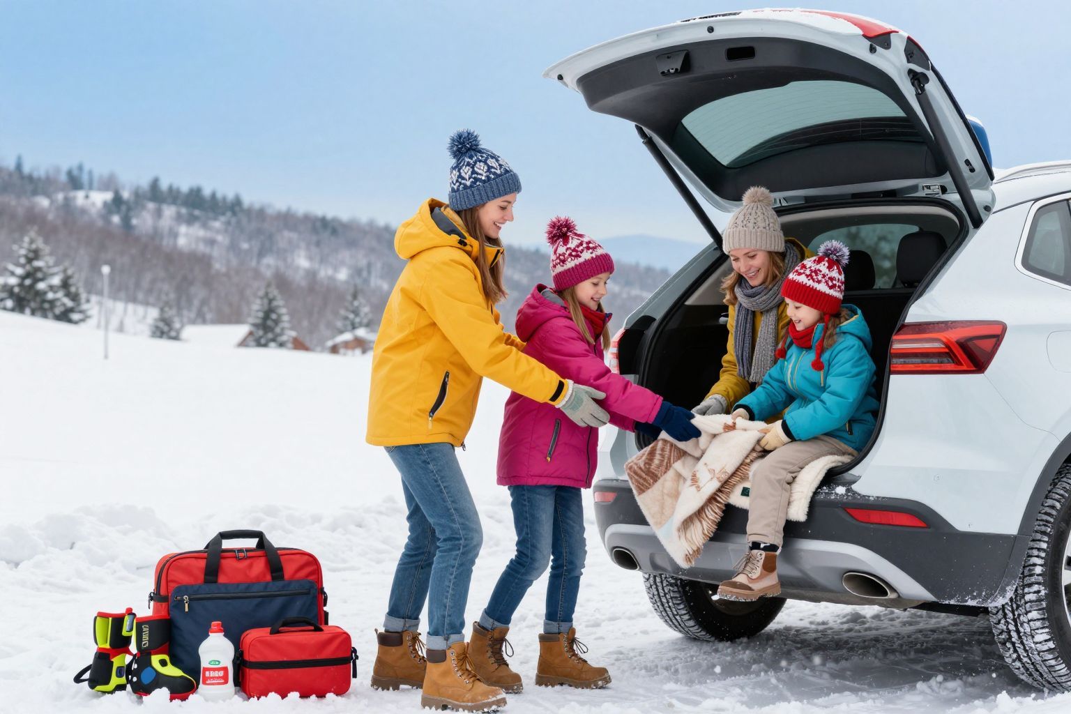 Meleg rétegek biztosítják a kényelmet és a biztonságot.