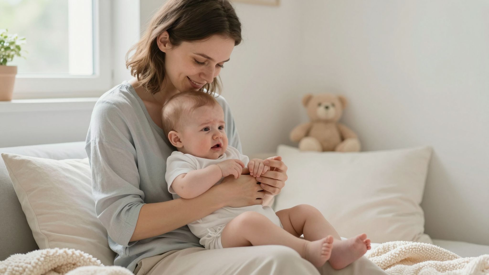 A megnyugtatás kulcsfontosságú a hasfájás csillapításában.