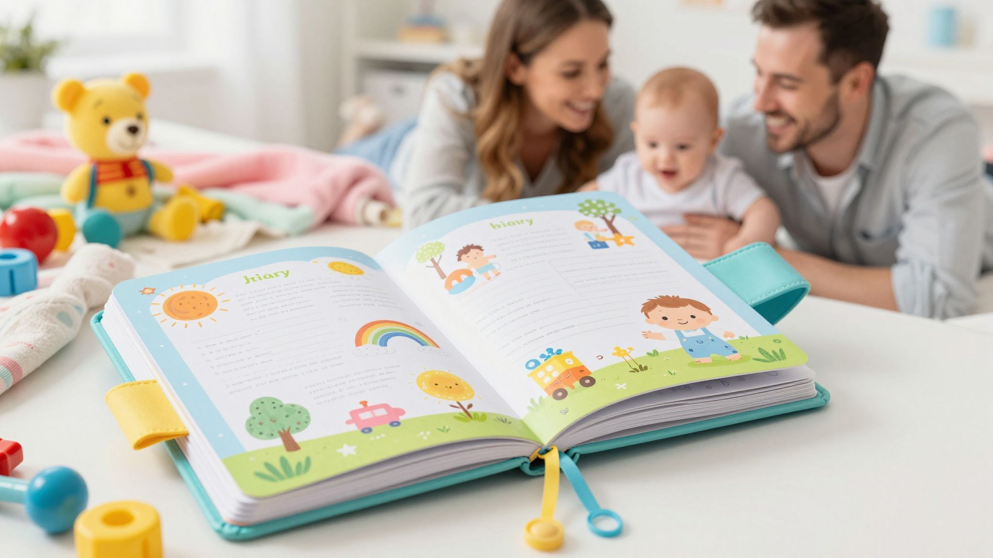 A babanapló színei és formái inspirálhatják a szülőket.