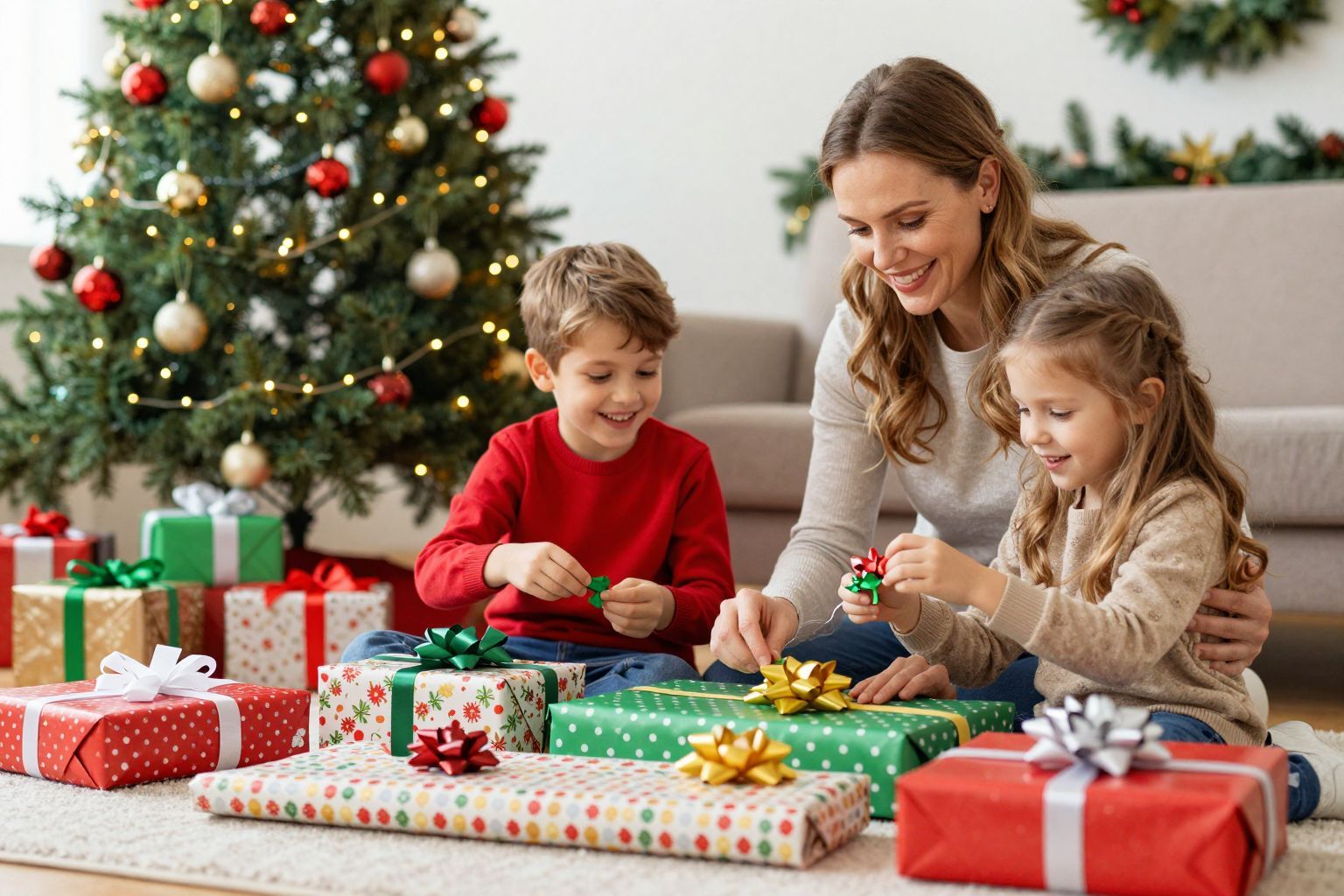 A csomagolás öröme összeköti a gyermekeket és felnőtteket.