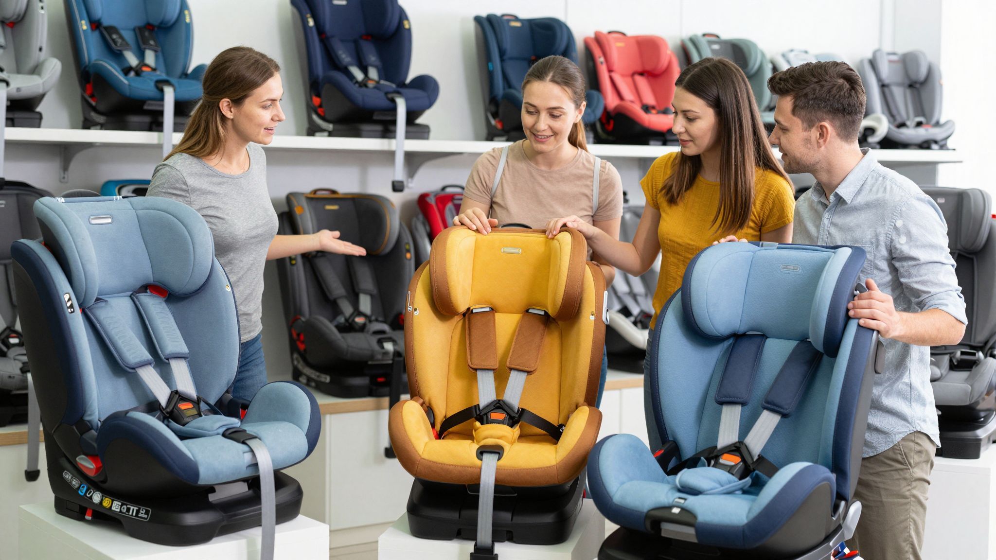 A gyermekülések csoportosítása kor és súly alapján történik.