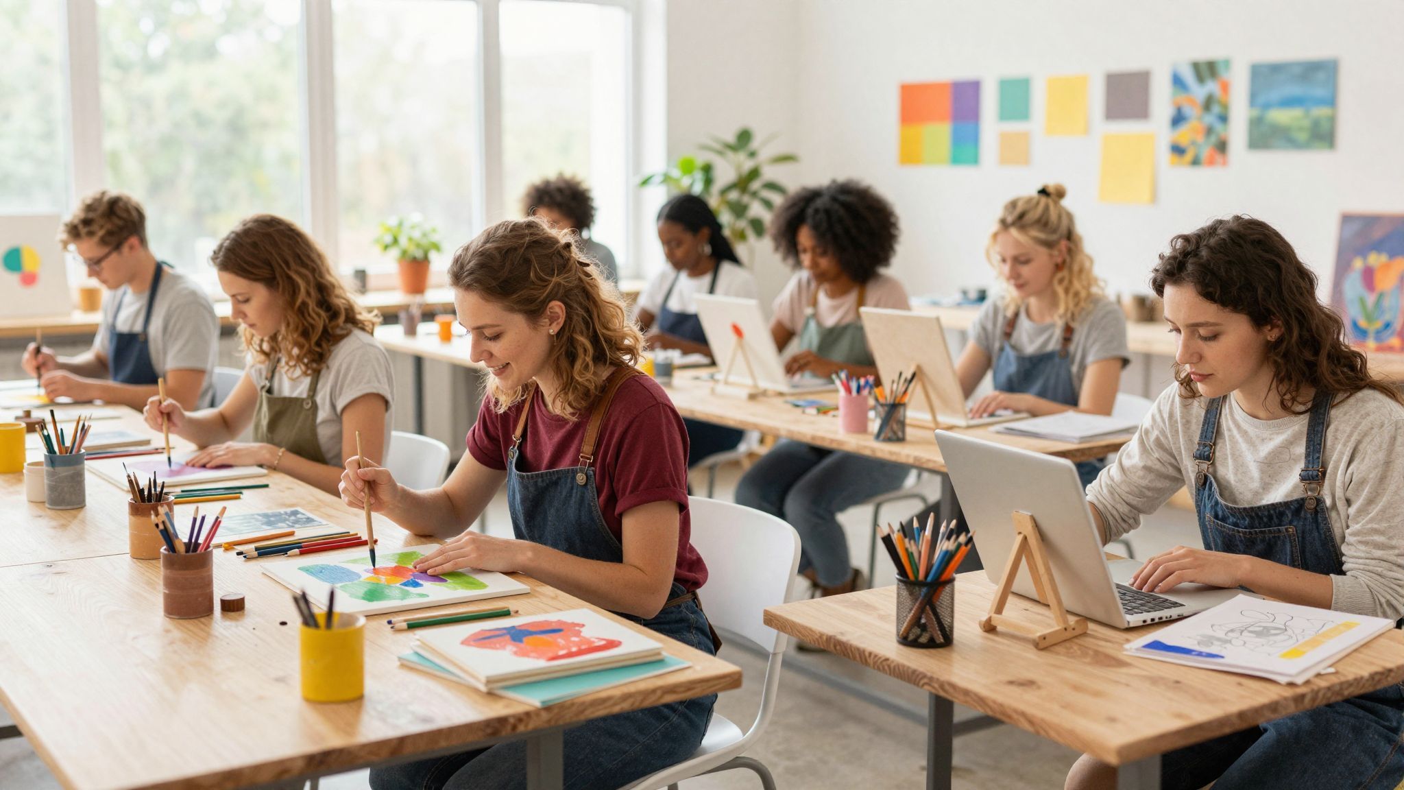 A közösség támogatása inspirálja a kreatív hobbikat.