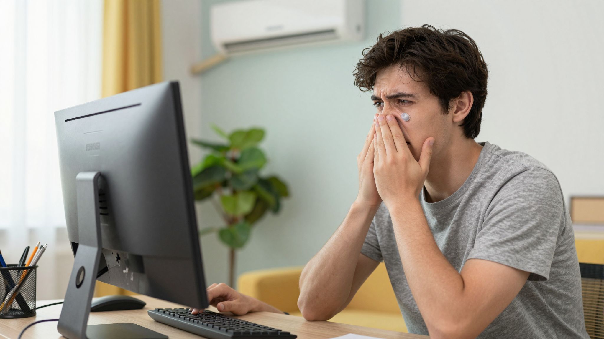 A szobai páratartalom is befolyásolja a szem hidratáltságát.