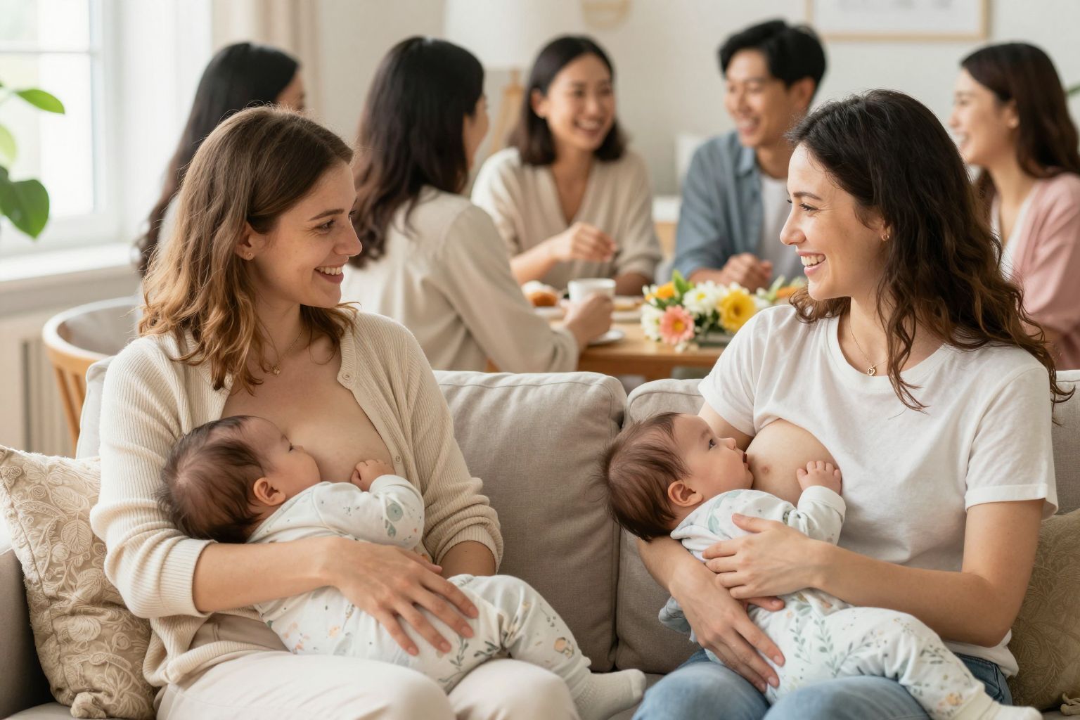 A közösség támogatása segíti a szoptatási nehézségek leküzdését.