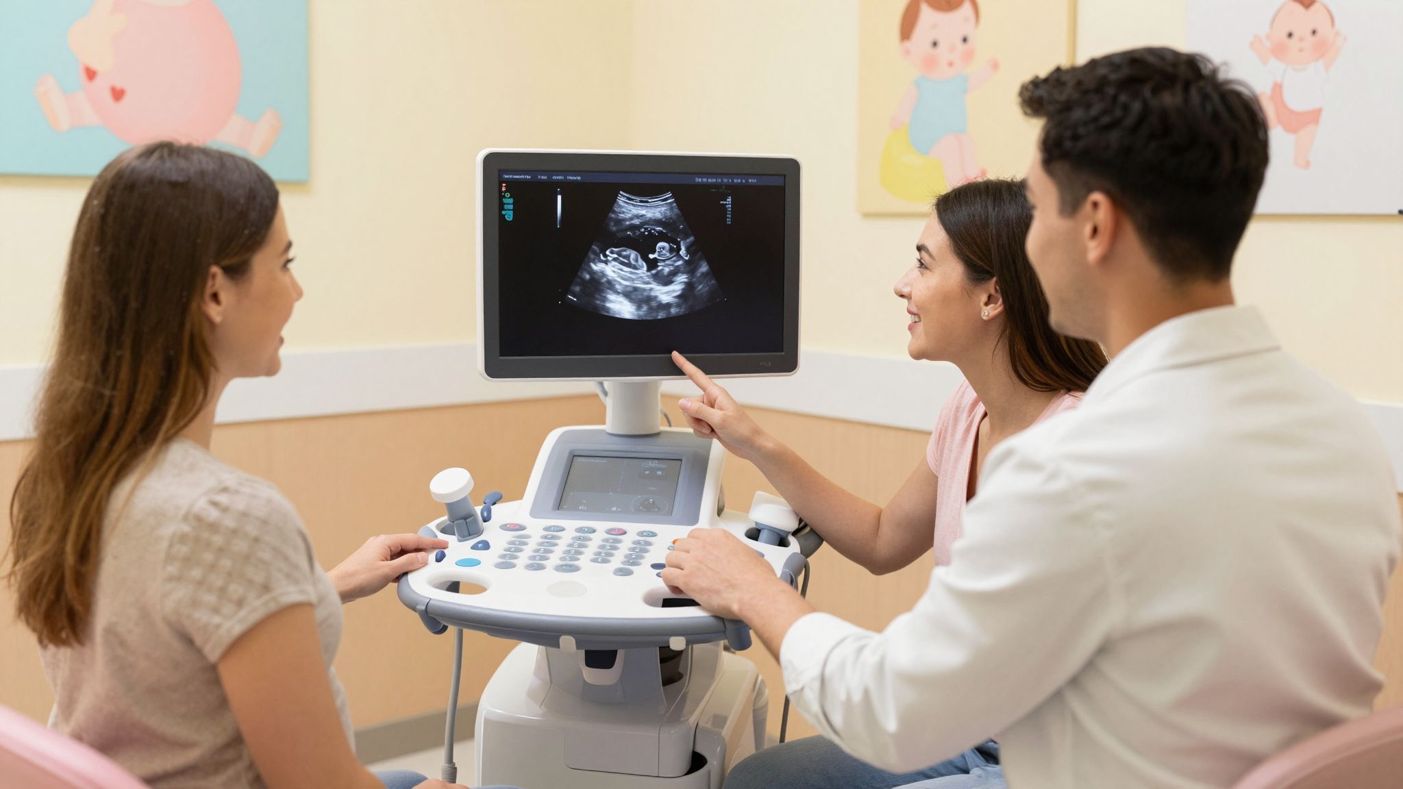 A magzati ultrahang segíti a genetikai rendellenességek felismerését.