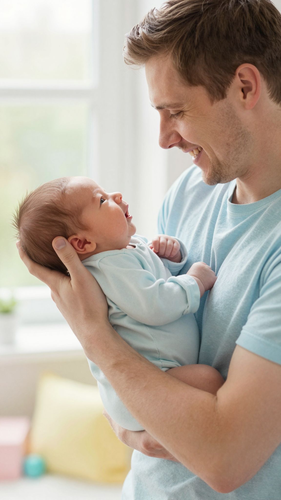 Az oxitocin fokozza az apa és baba közötti köteléket.