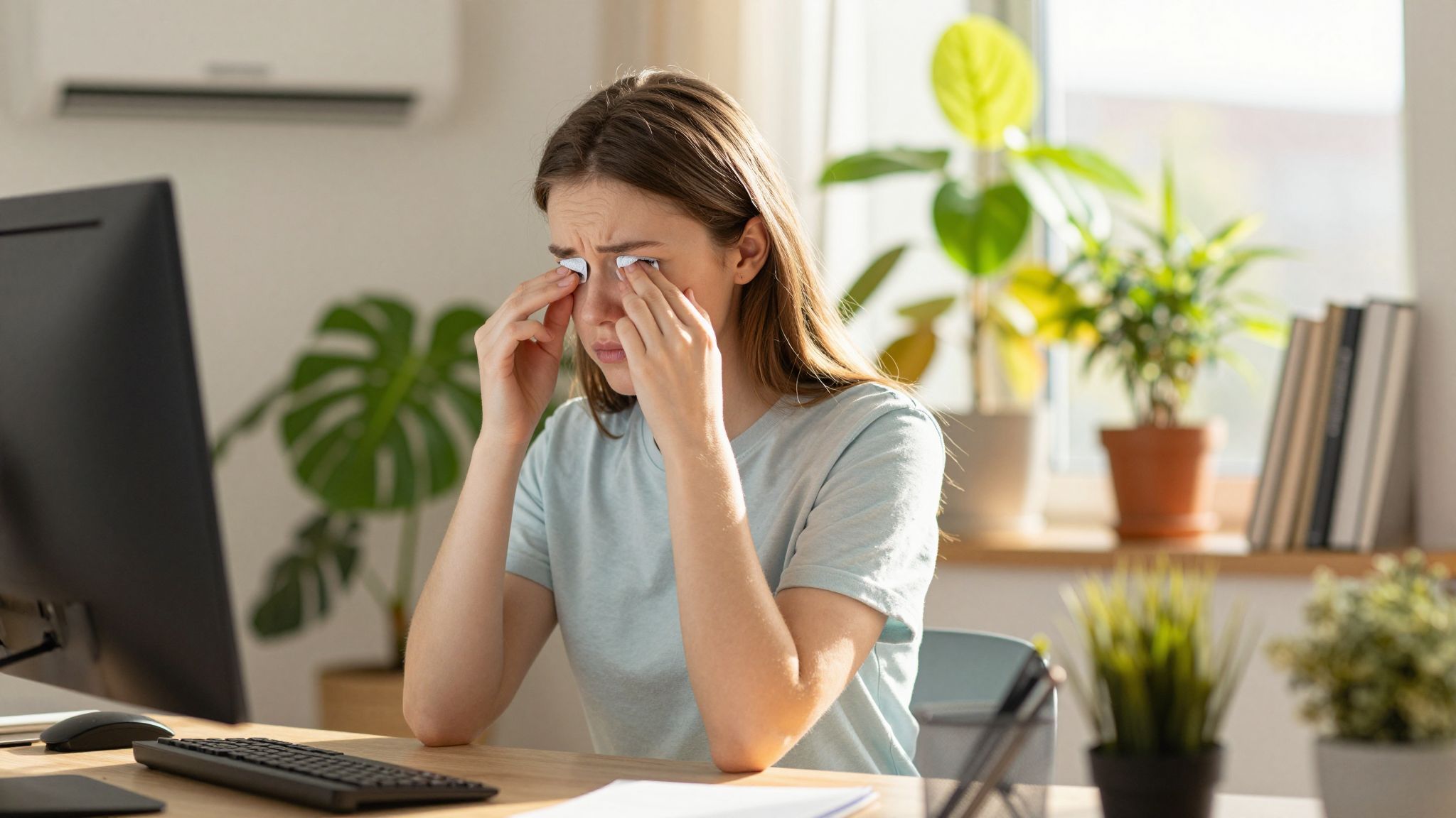 A megfelelő hidratálás kulcsfontosságú a szemszárazság kezelésében.