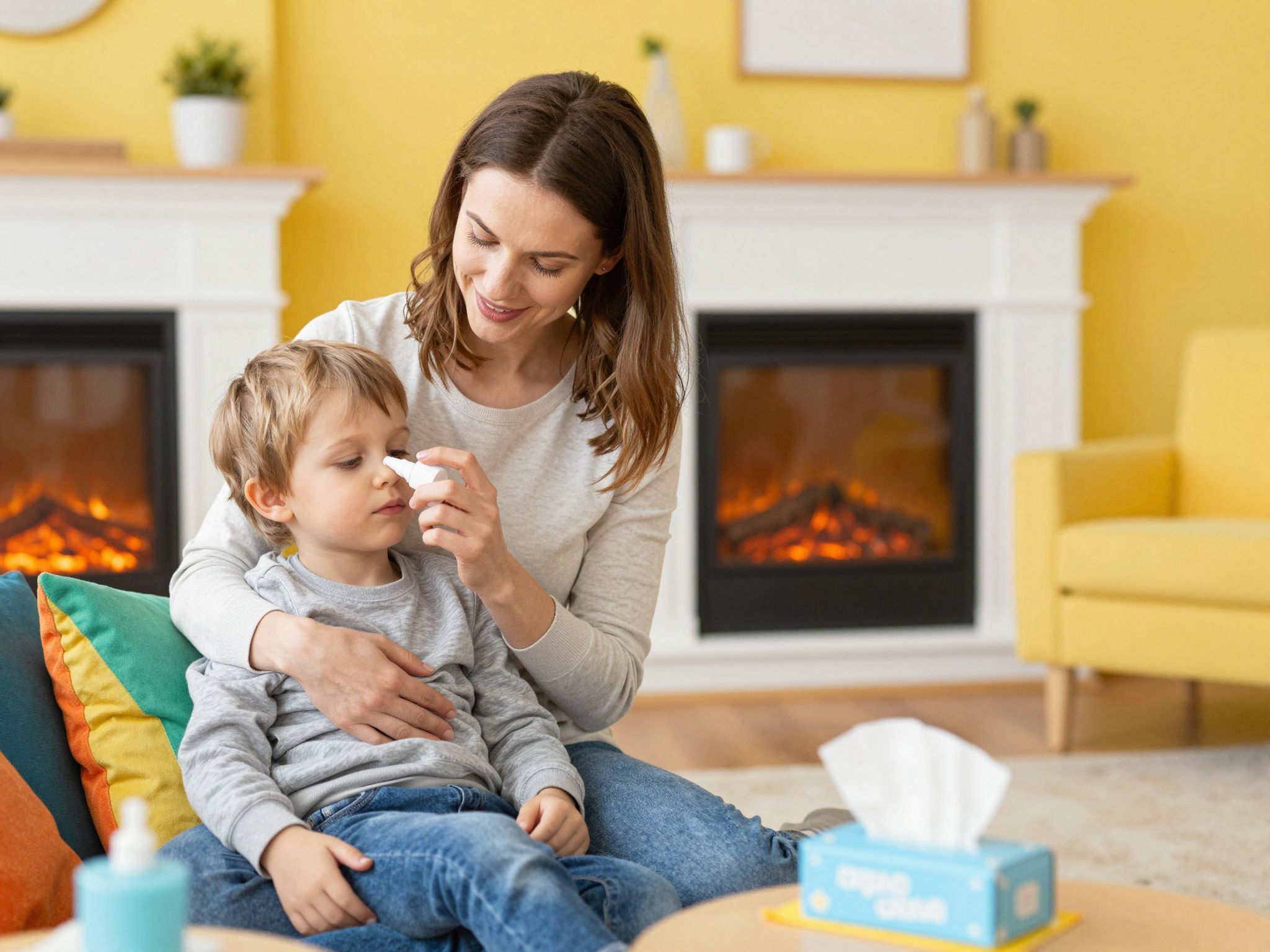 A szteroidos orrspray csökkenti az allergiás gyulladást.