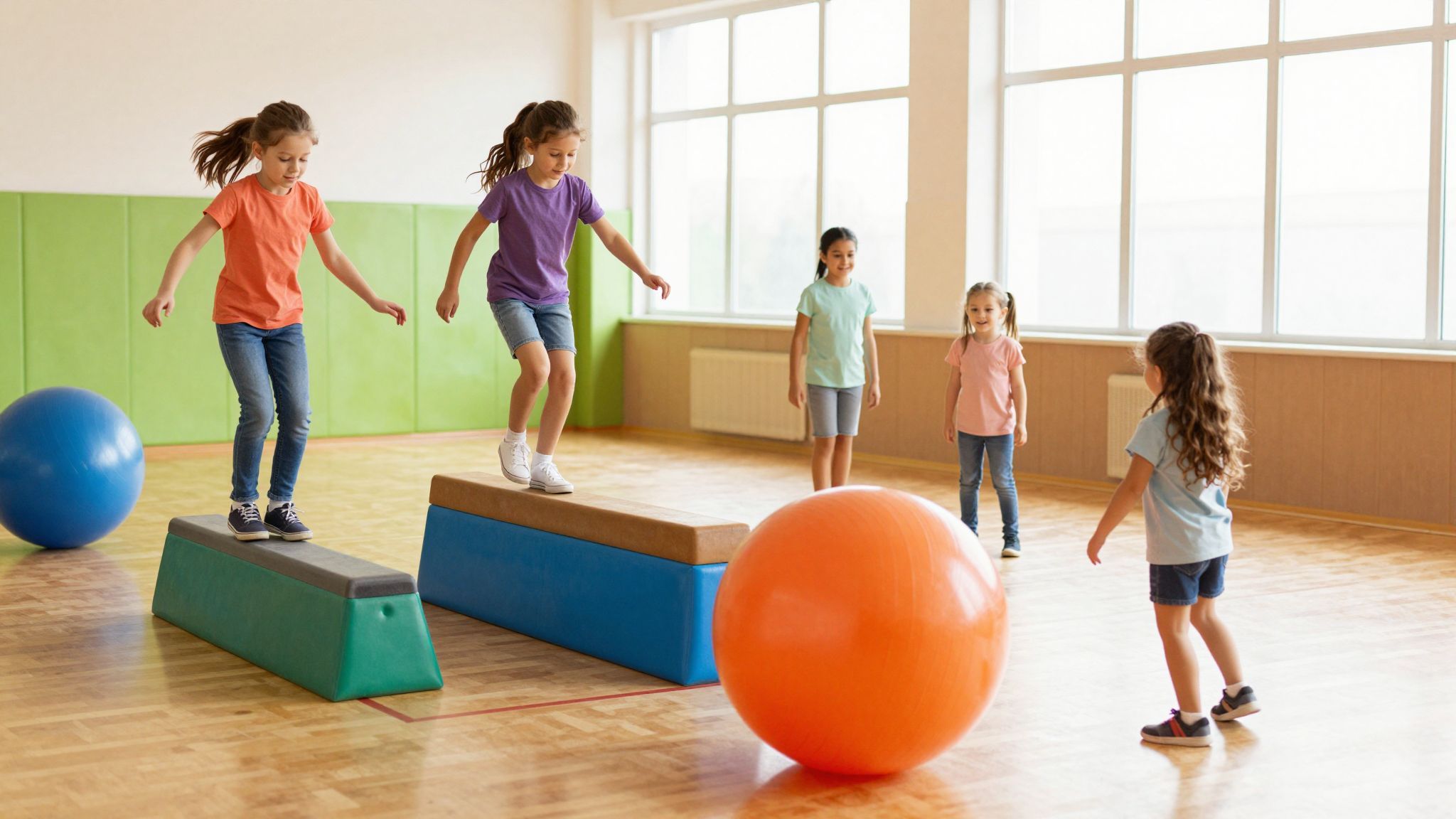 A térbeli tájékozódás fejlesztése játékos tevékenységekkel valósul meg.