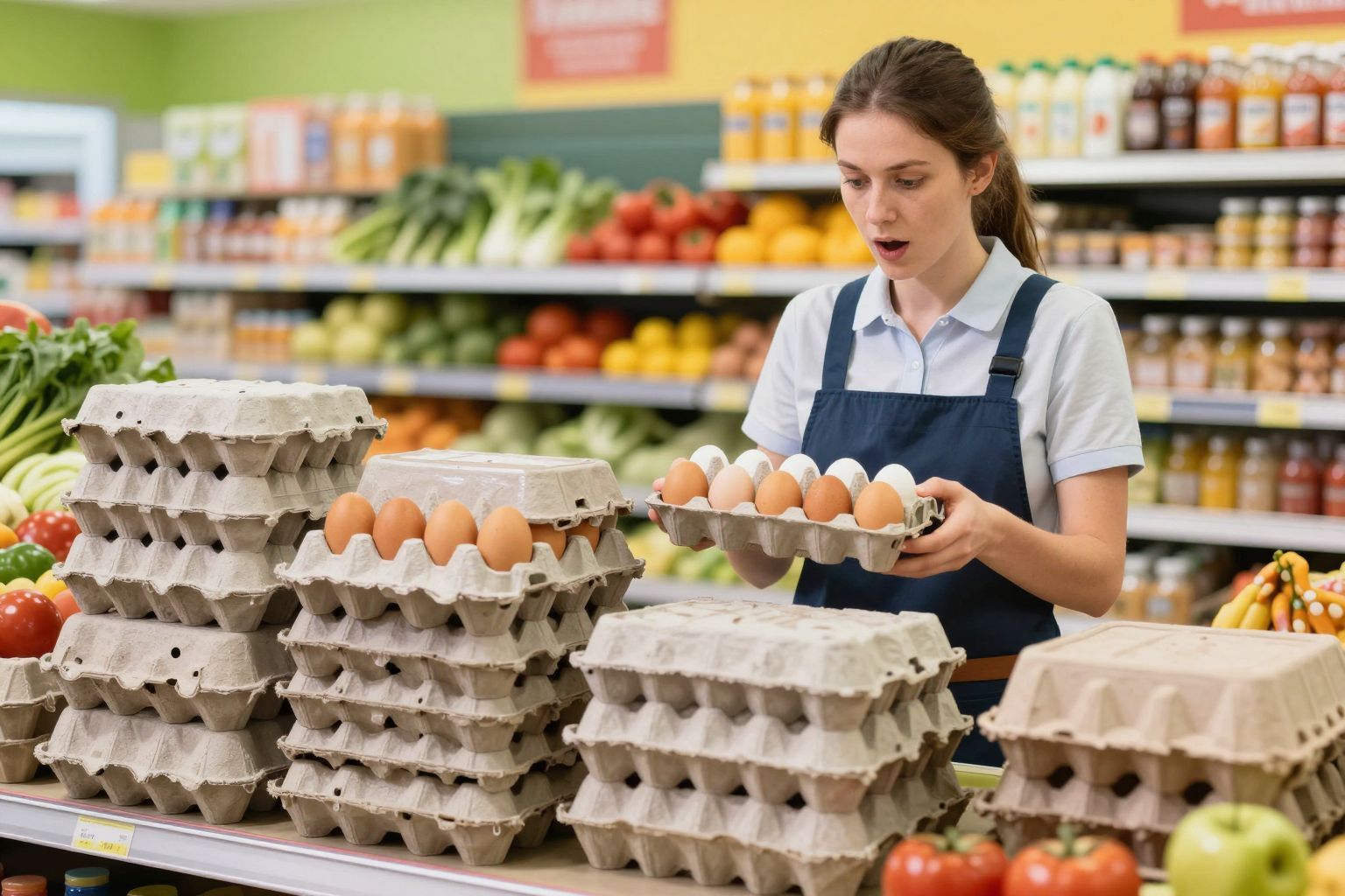 A tojáscsomagolás fejlődése csökkenti a hulladéktermelést.