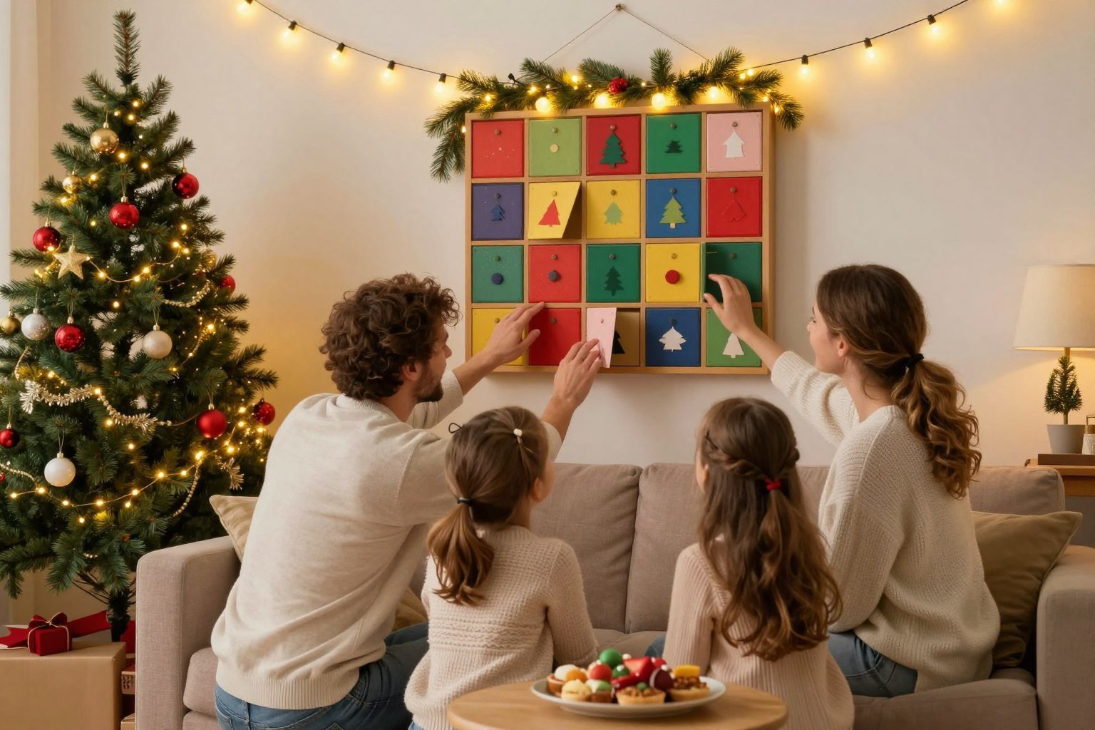 Az adventi naptár segít a várakozás élményének fokozásában.