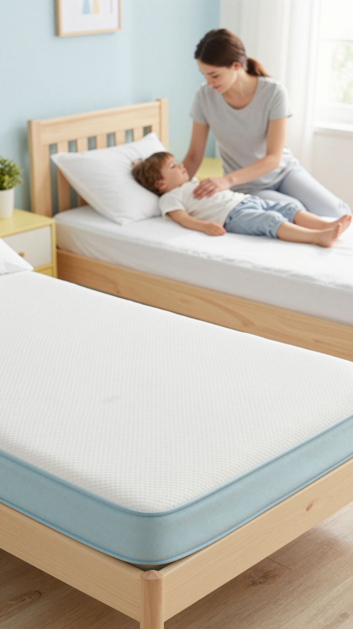 A vízálló lepedő megkönnyíti a takarítást gyomorrontáskor.