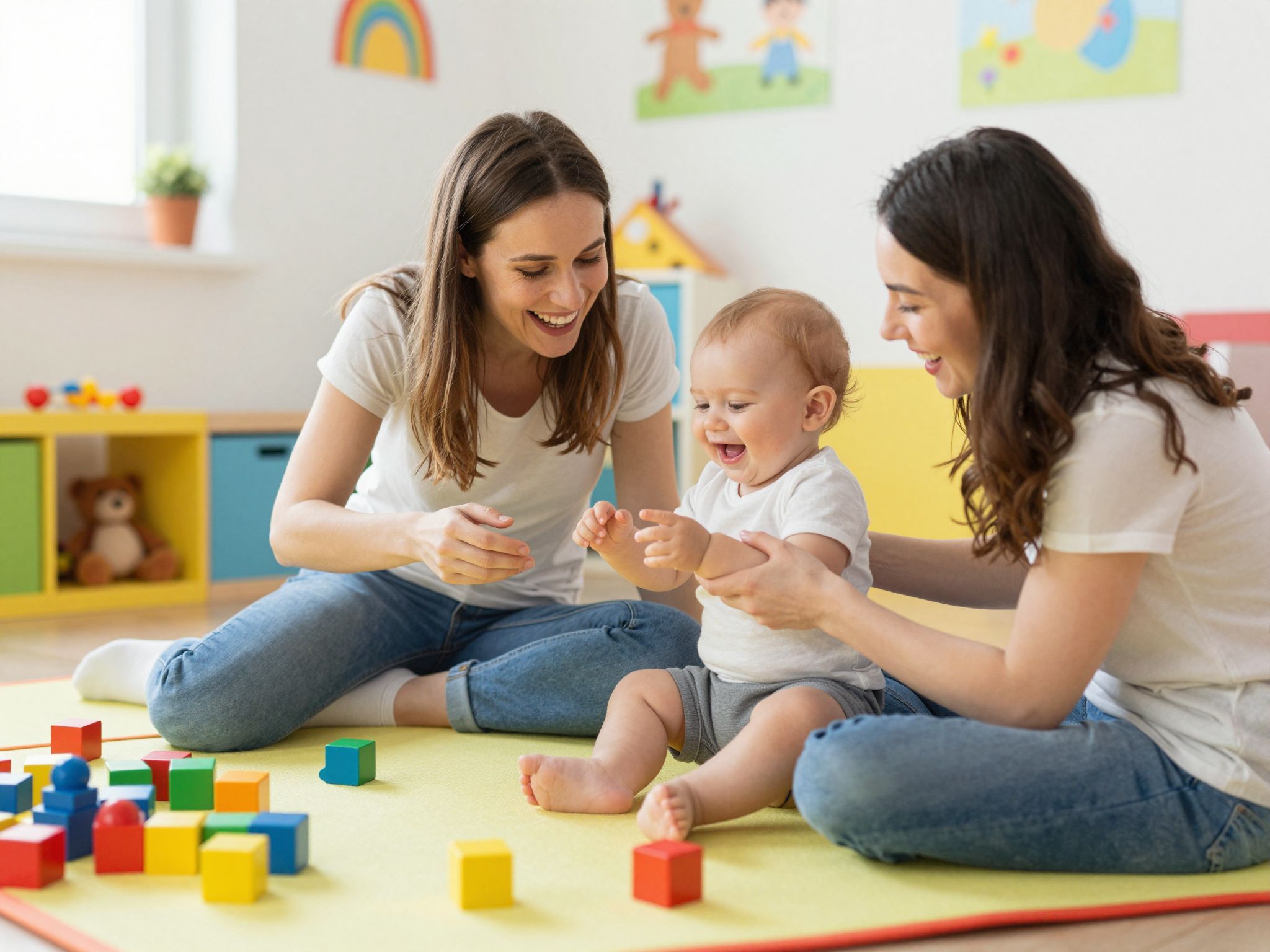 Az érzelmi biztonság segíti a csecsemők szociális fejlődését.