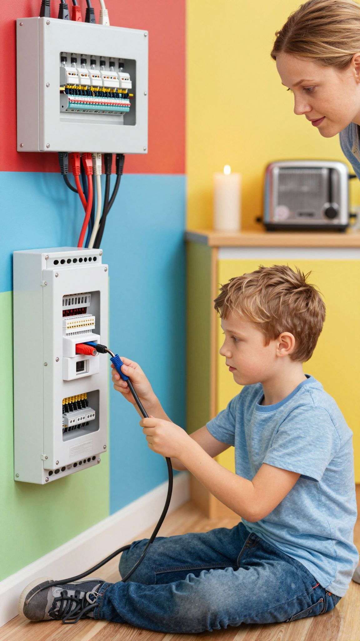 Az elektromos áram sérüléseket okozhat, ha nem vigyázunk.