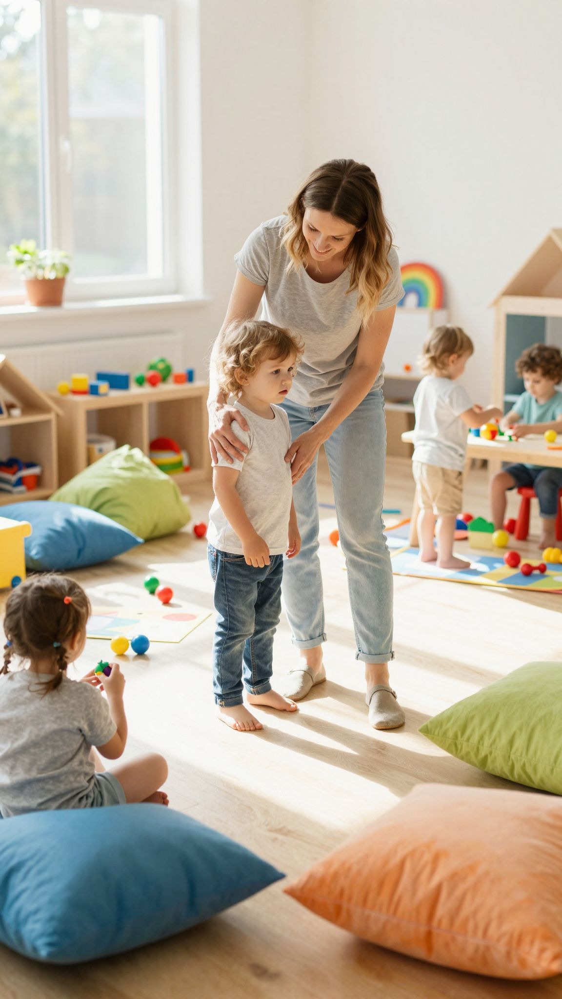 A fokozatos átmenet csökkentheti a szorongást gyermekeknél.