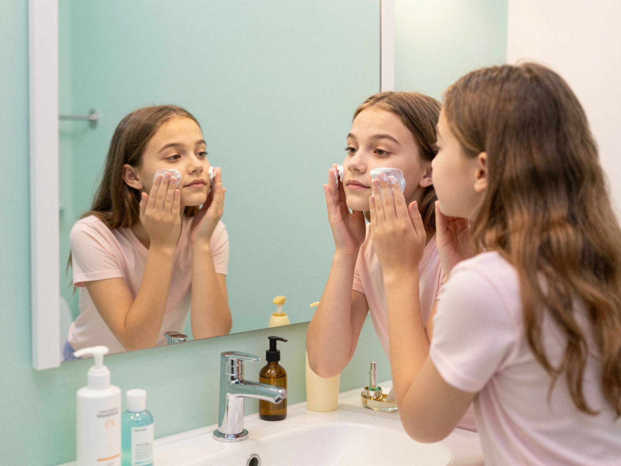 Az arctisztítás során a dörzsölés nem ajánlott.