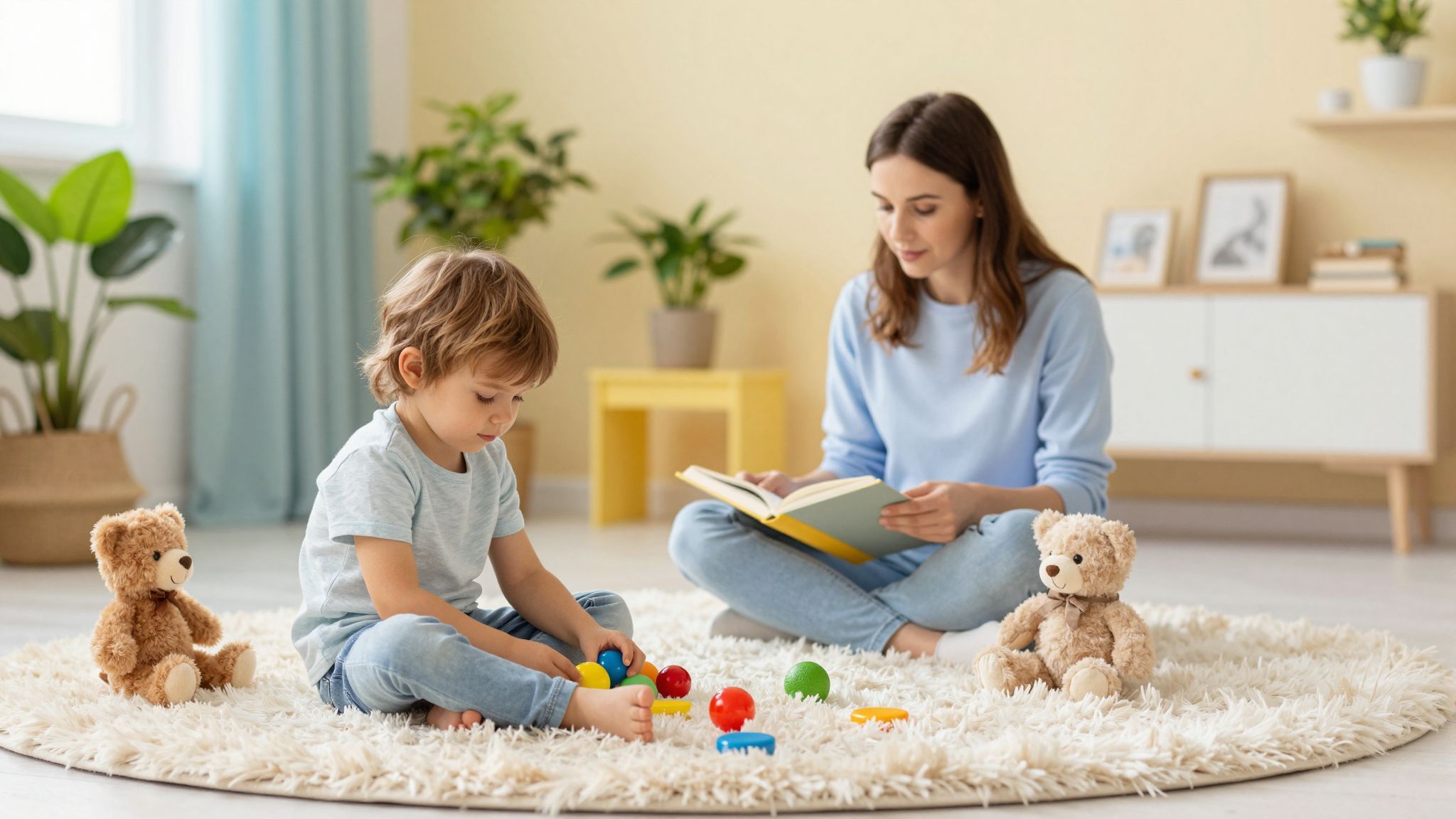 A mély légzés segíthet a gyermekek megnyugtatásában.