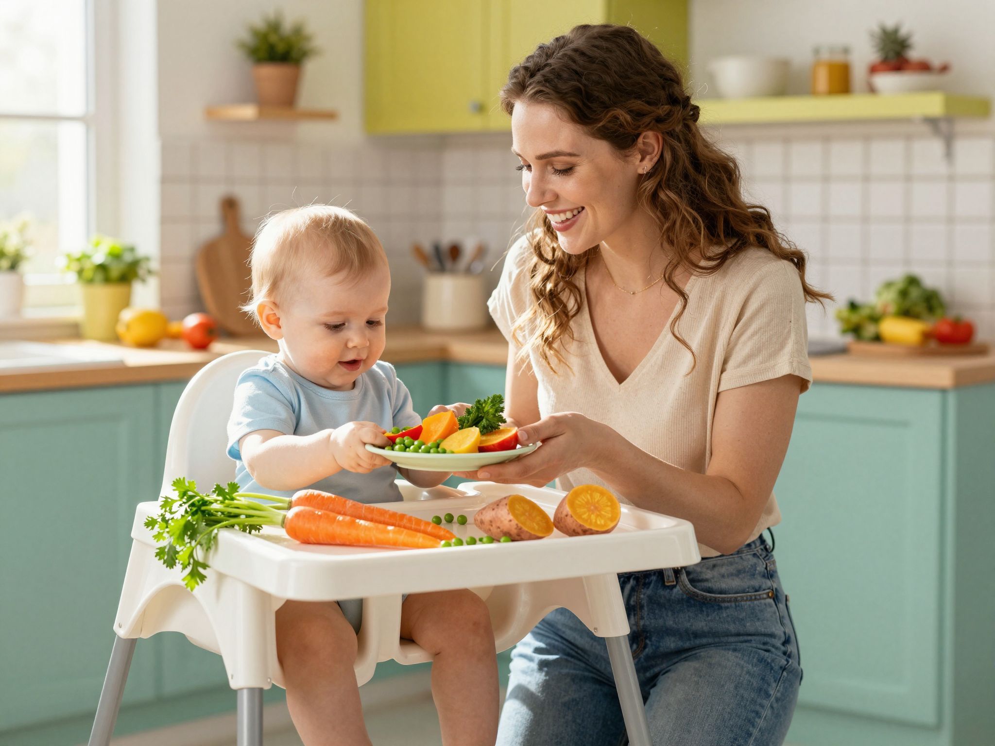 A zöldségek fokozatos bevezetése segíti a baba ízlését.