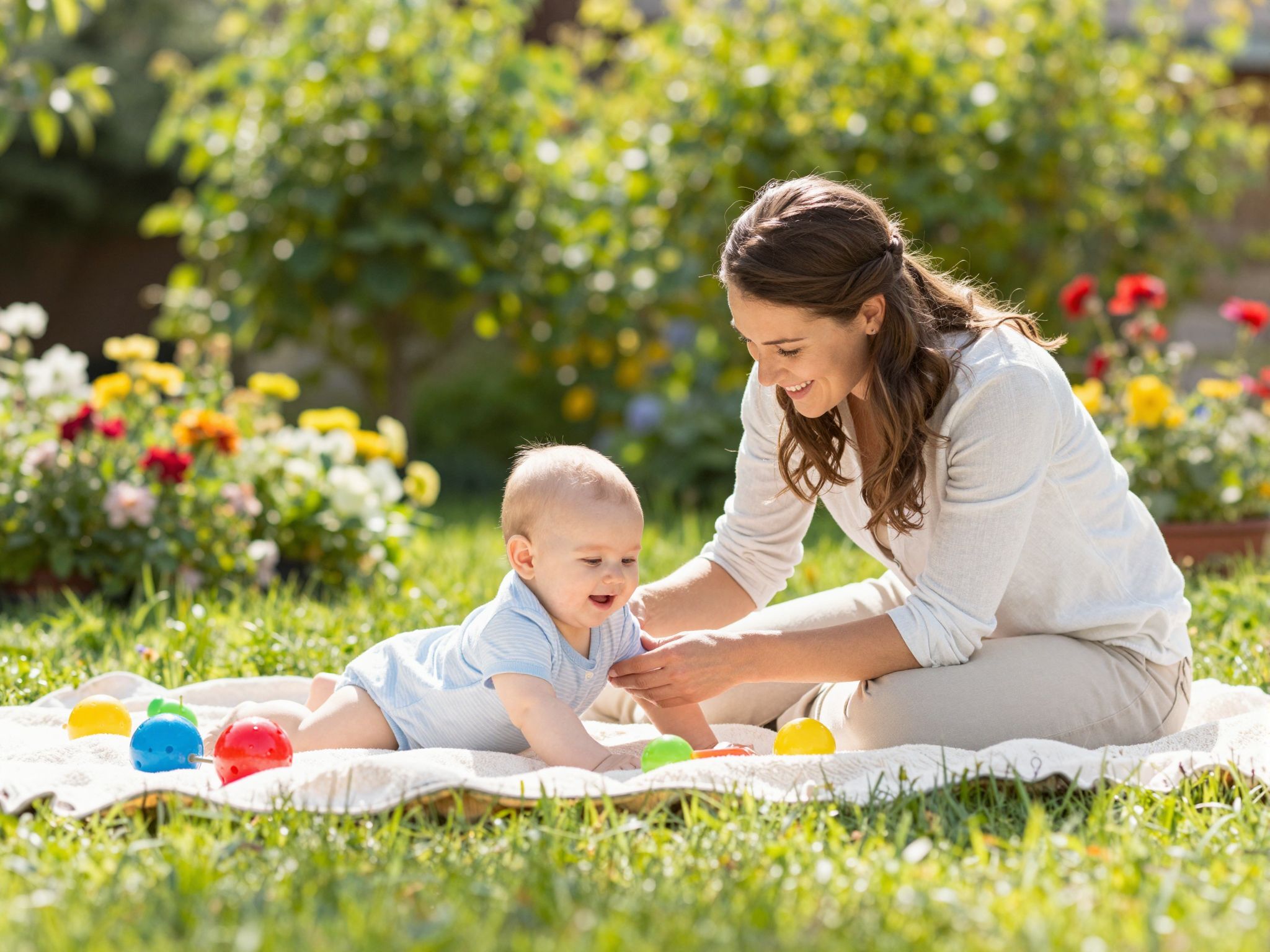 A baba fejlesztéséhez fontos a mozgás és a játék.