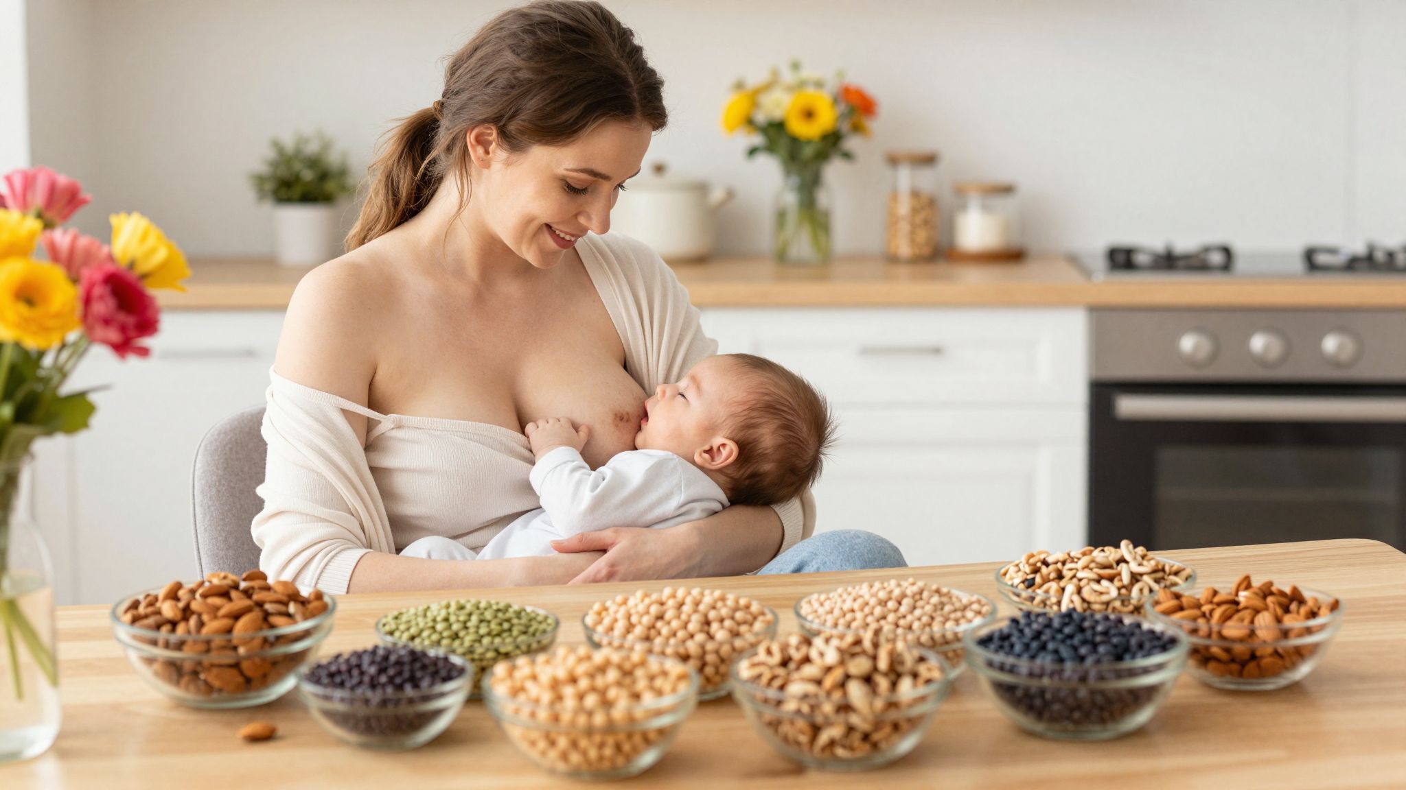 A hüvelyesek fitoösztrogénjei segíthetnek a szoptatásban.