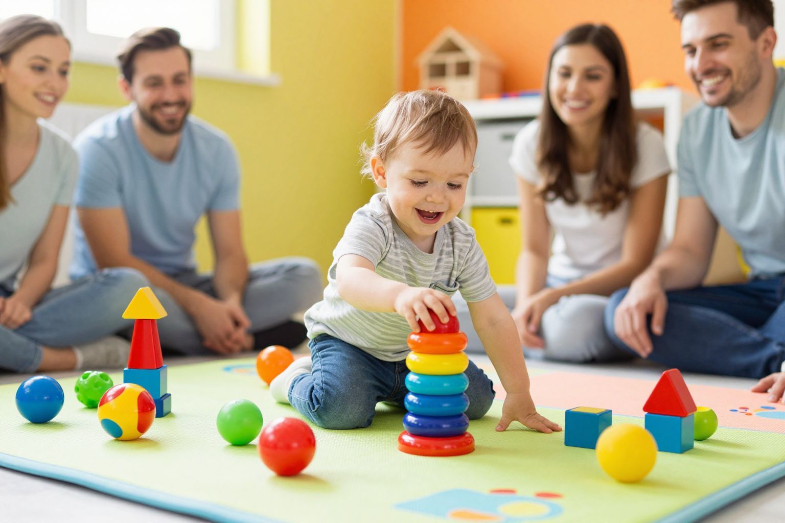 A mozgásfejlesztő játékok segítik a kicsik energiáit levezetni.