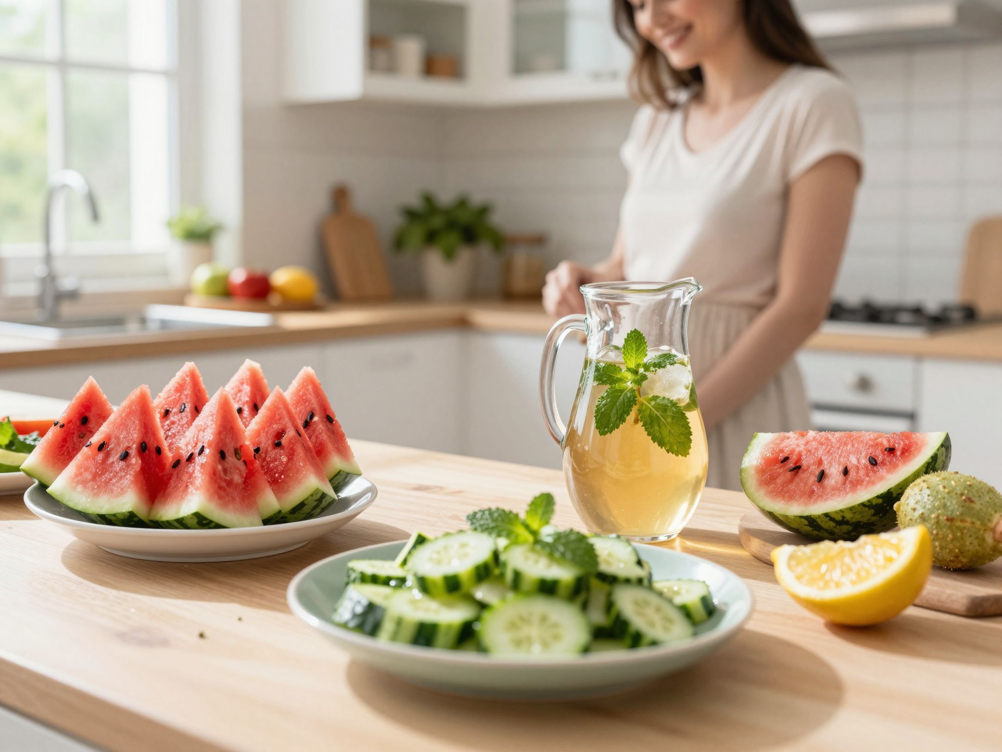 Friss gyümölcsök és zöldségek segítik a hűtést nyáron.