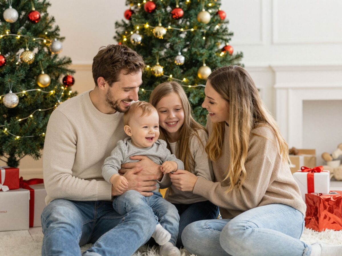 Karácsony egy csecsemővel: 14 tanács, hogy felejthetetlen legyen az első közös ünnep