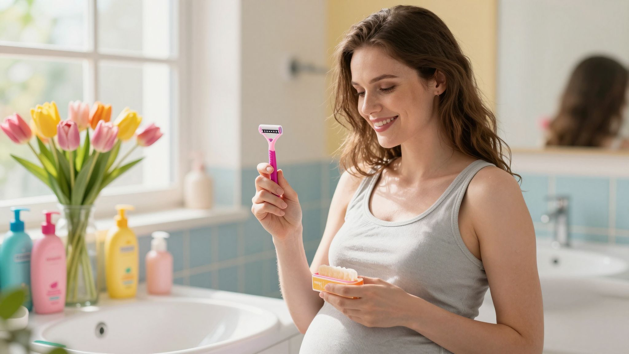 A kémiai szőrtelenítők irritálhatják a várandós bőrt.