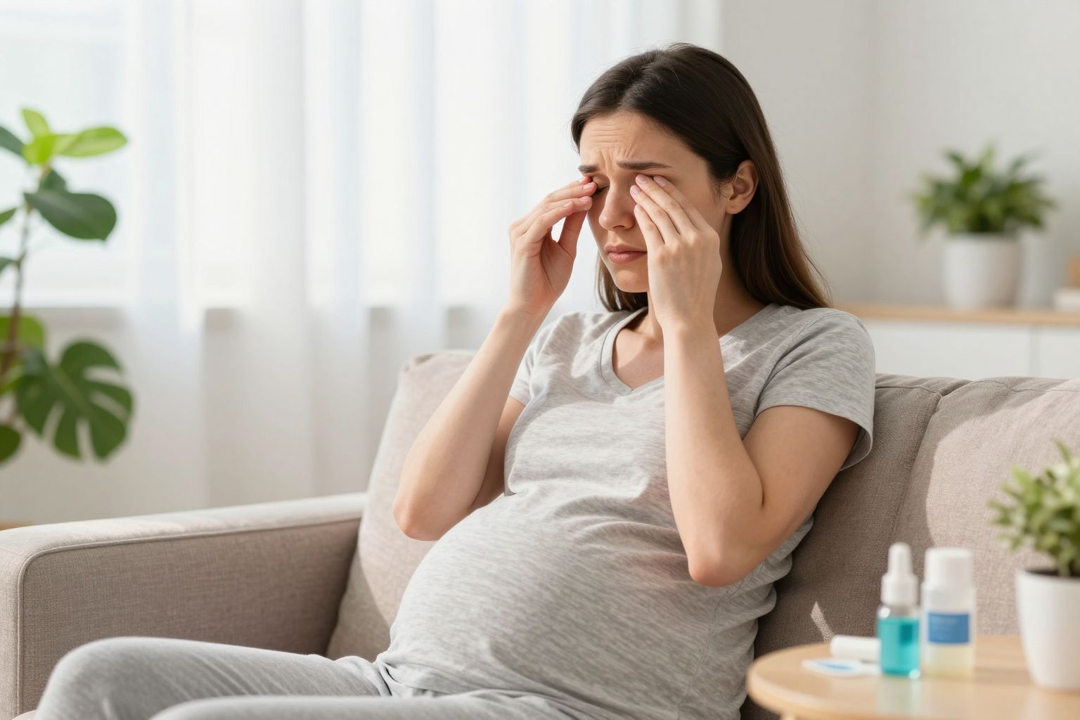 A várandósság alatt a kontaktlencse viselése nehezebb lehet.