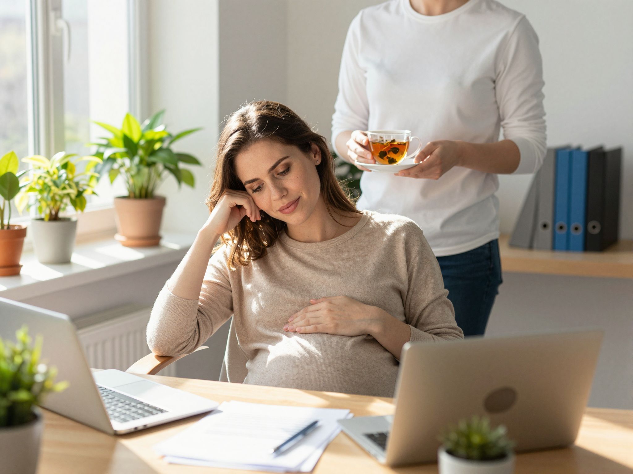 Terhesen a pihenés kulcsfontosságú a munka mellett.