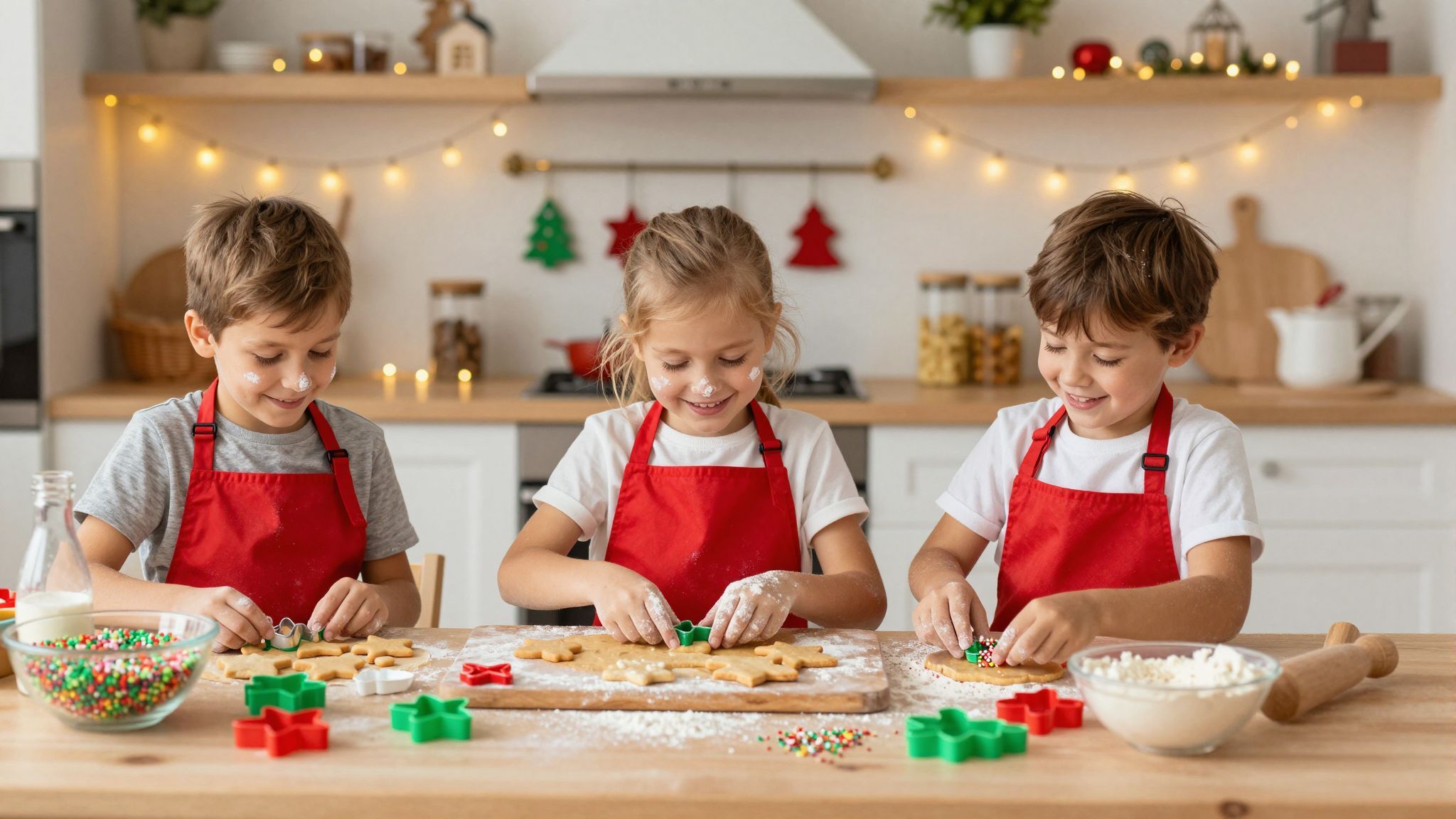 A gyerekek szívesen segítenek édességek dekorálásában!