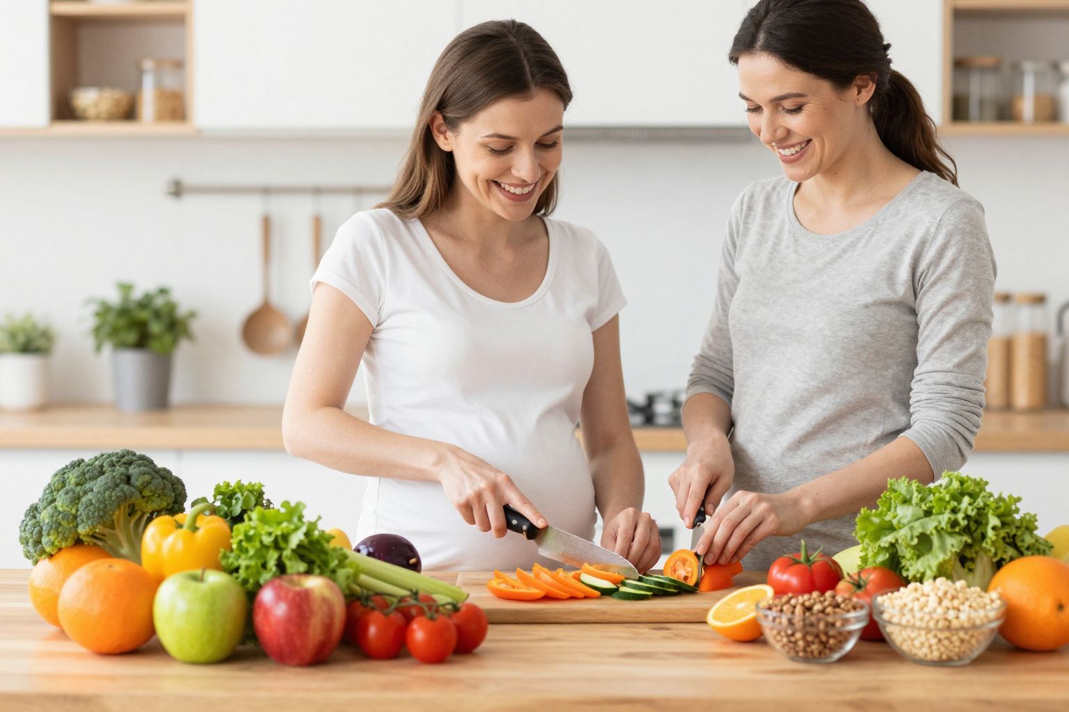 A kismamáknak folsavban gazdag ételekre van szükségük.