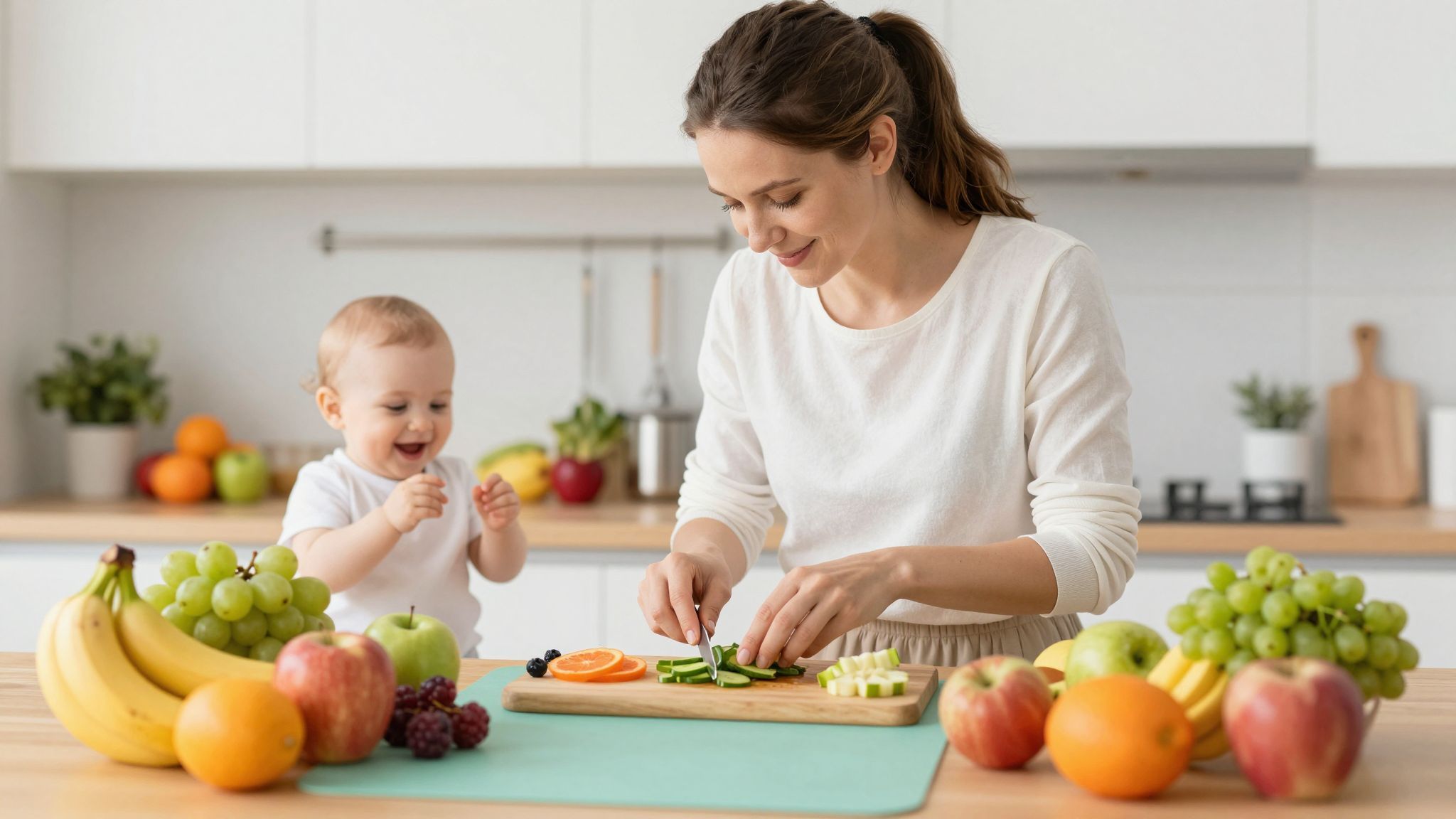 A rostban gazdag ételek segítik a baba emésztését.