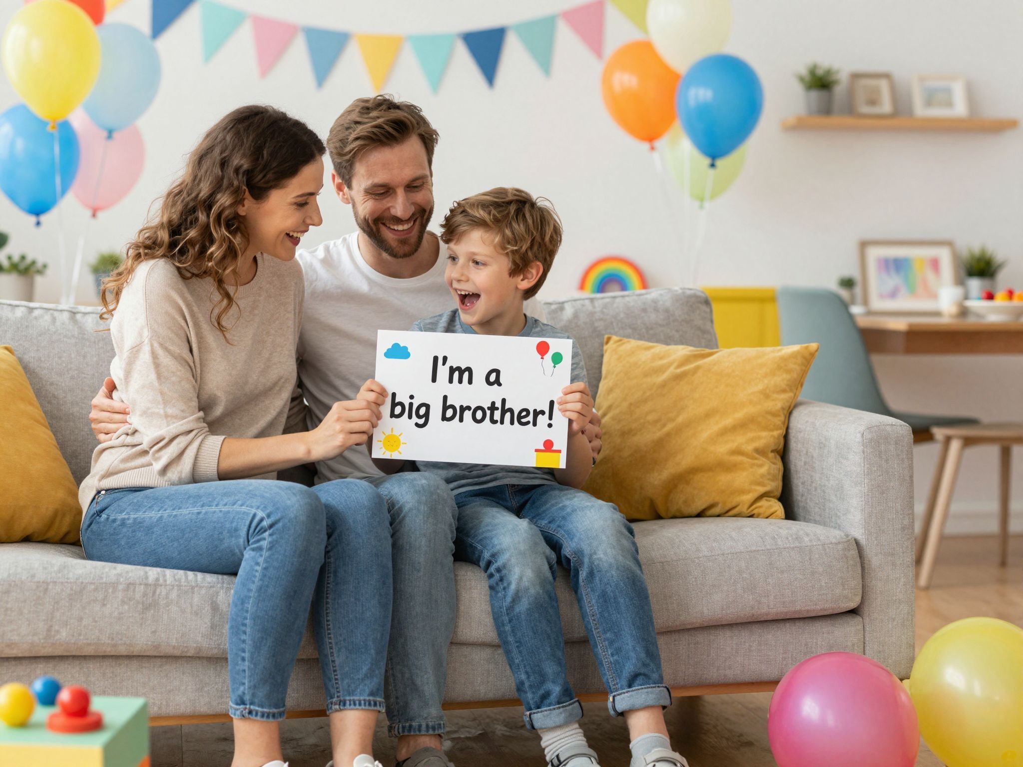 A nagyobb testvér segíthet az új baba befogadásában.
