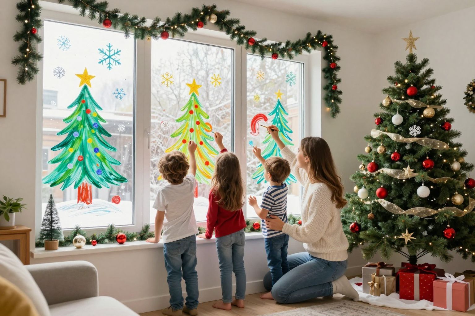 A festett ablakok varázsa ünnepi hangulatot teremt mindenkinek.