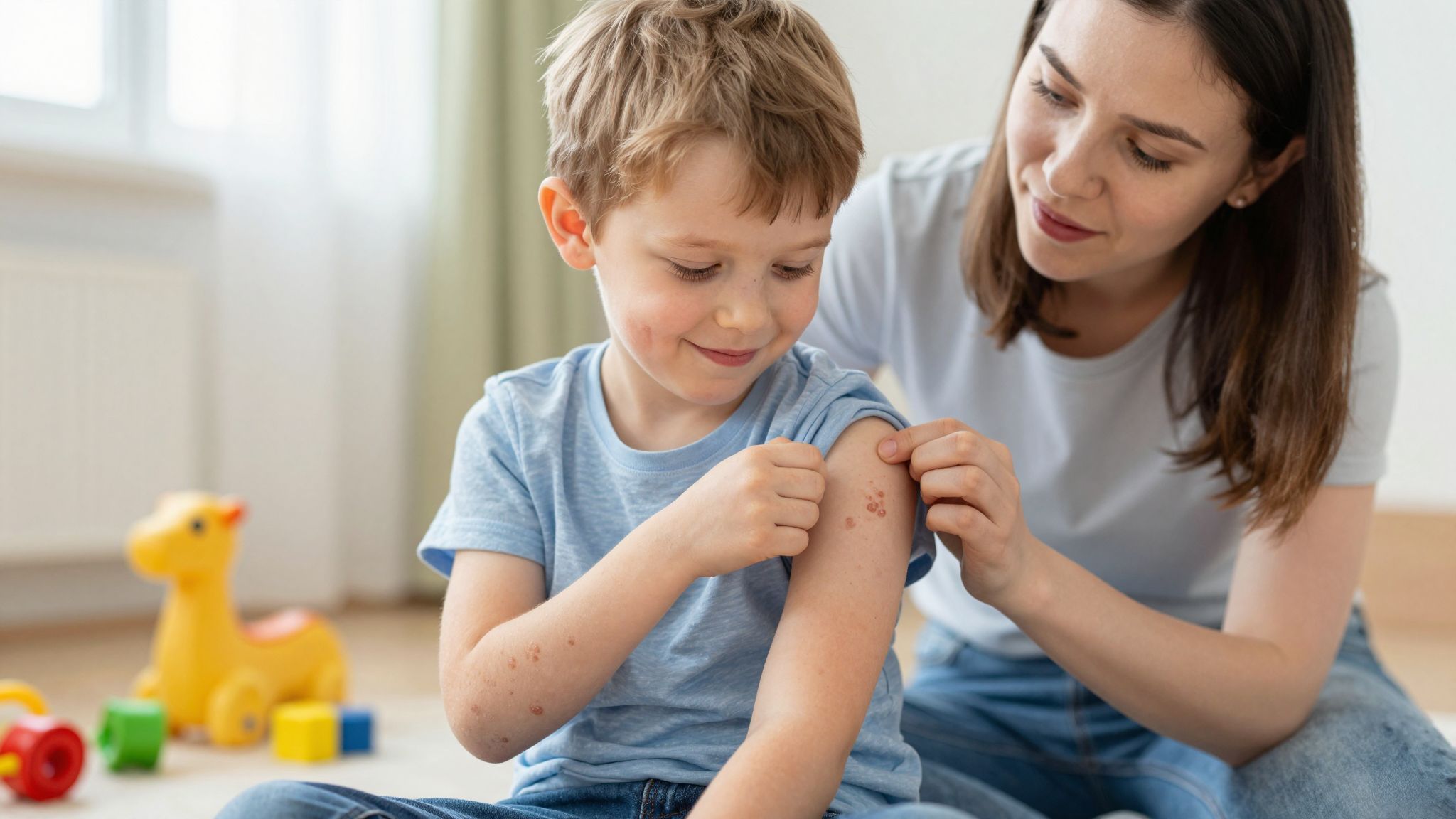 A gyermekek csalánkiütése gyakran allergiás reakció következménye.