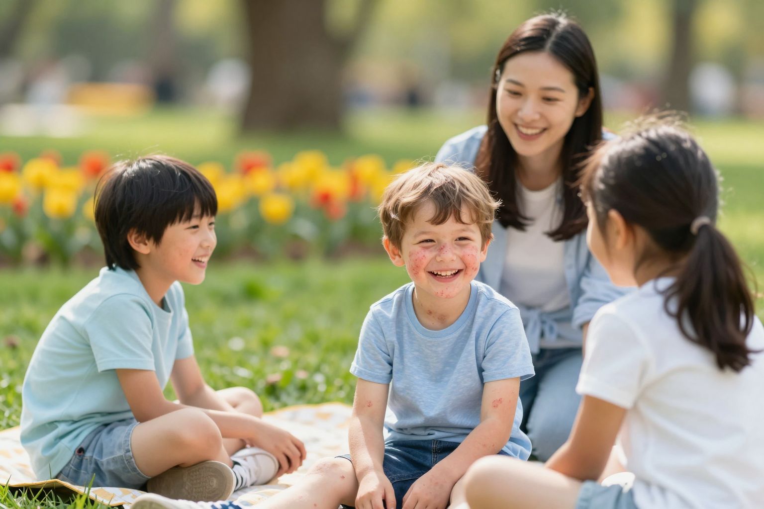 A csalánkiütés szorongást okozhat a gyermekeknél.