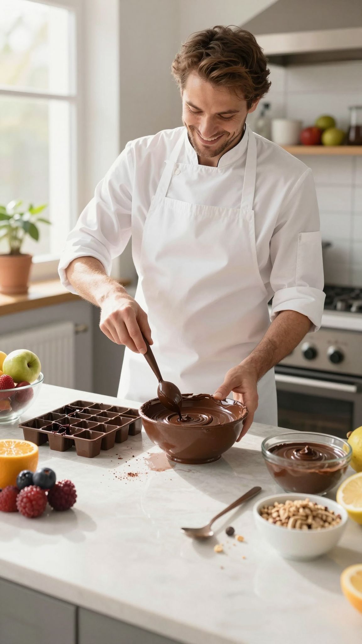 A temperálás biztosítja a csokoládé csillogását és roppanását.