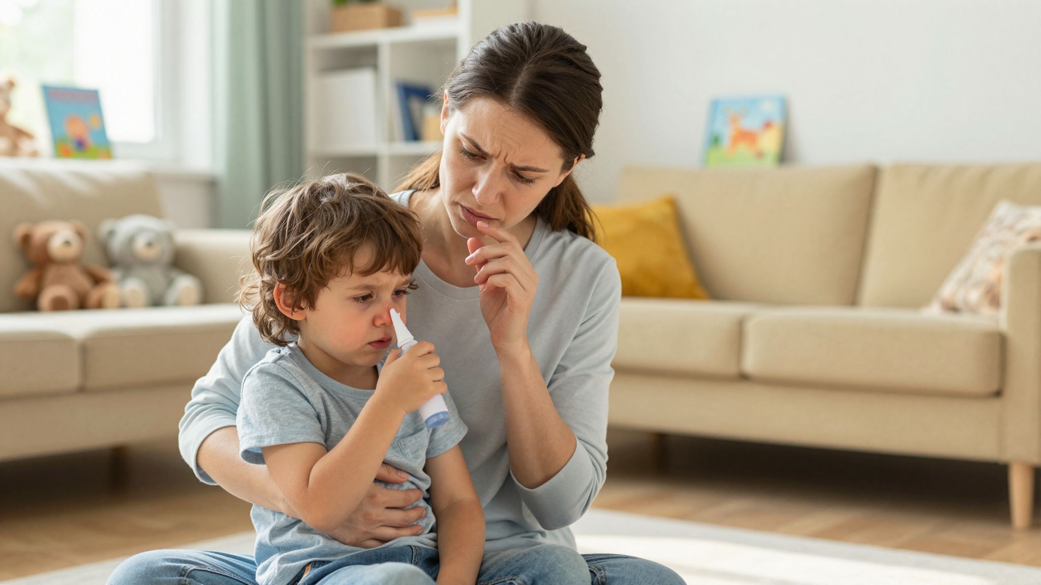 Túl gyakori orrszívás irritálhatja a nyálkahártyát.