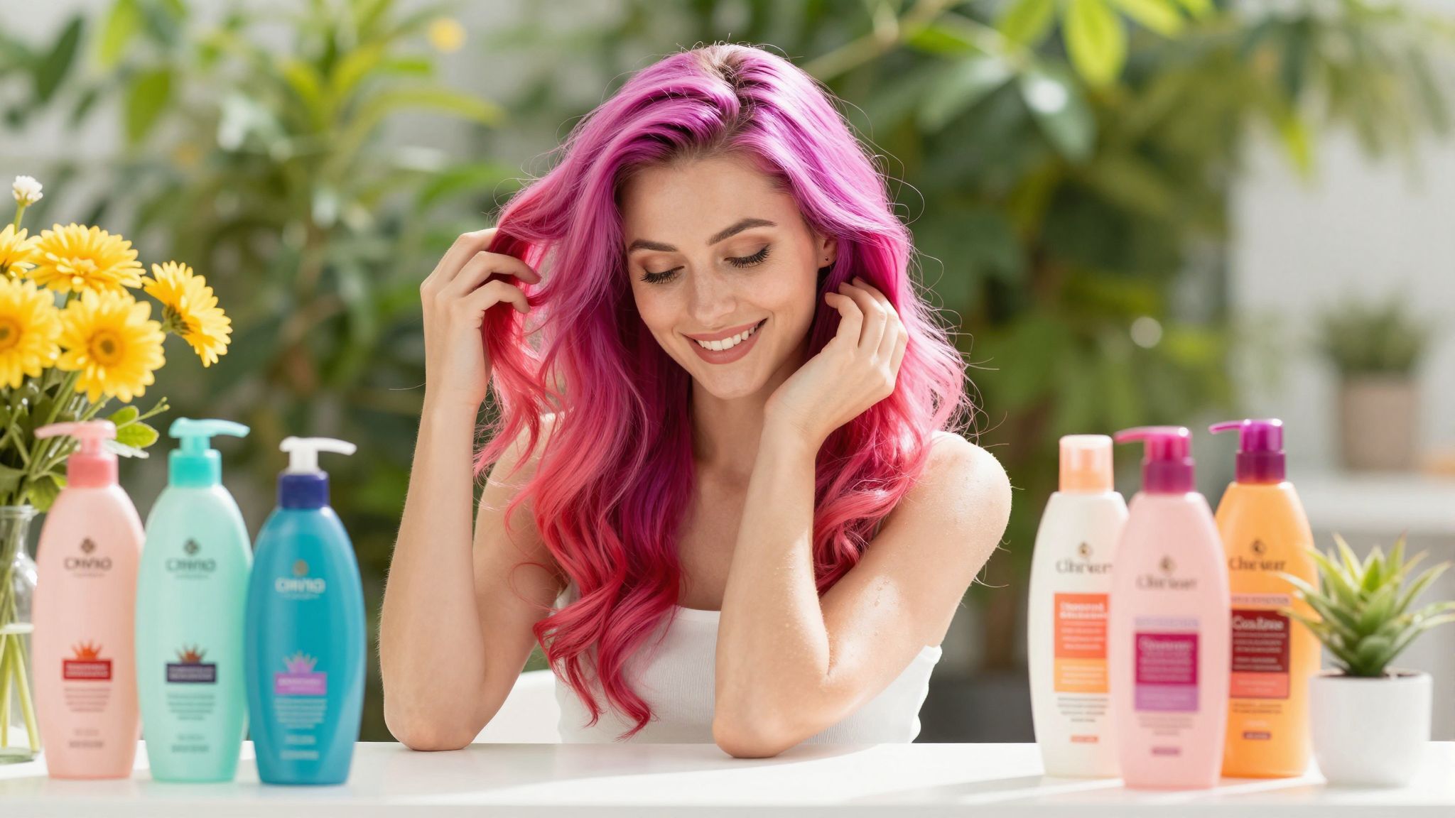 A sérült haj hajtípusának megfelelő sampon segít megőrizni a színt.