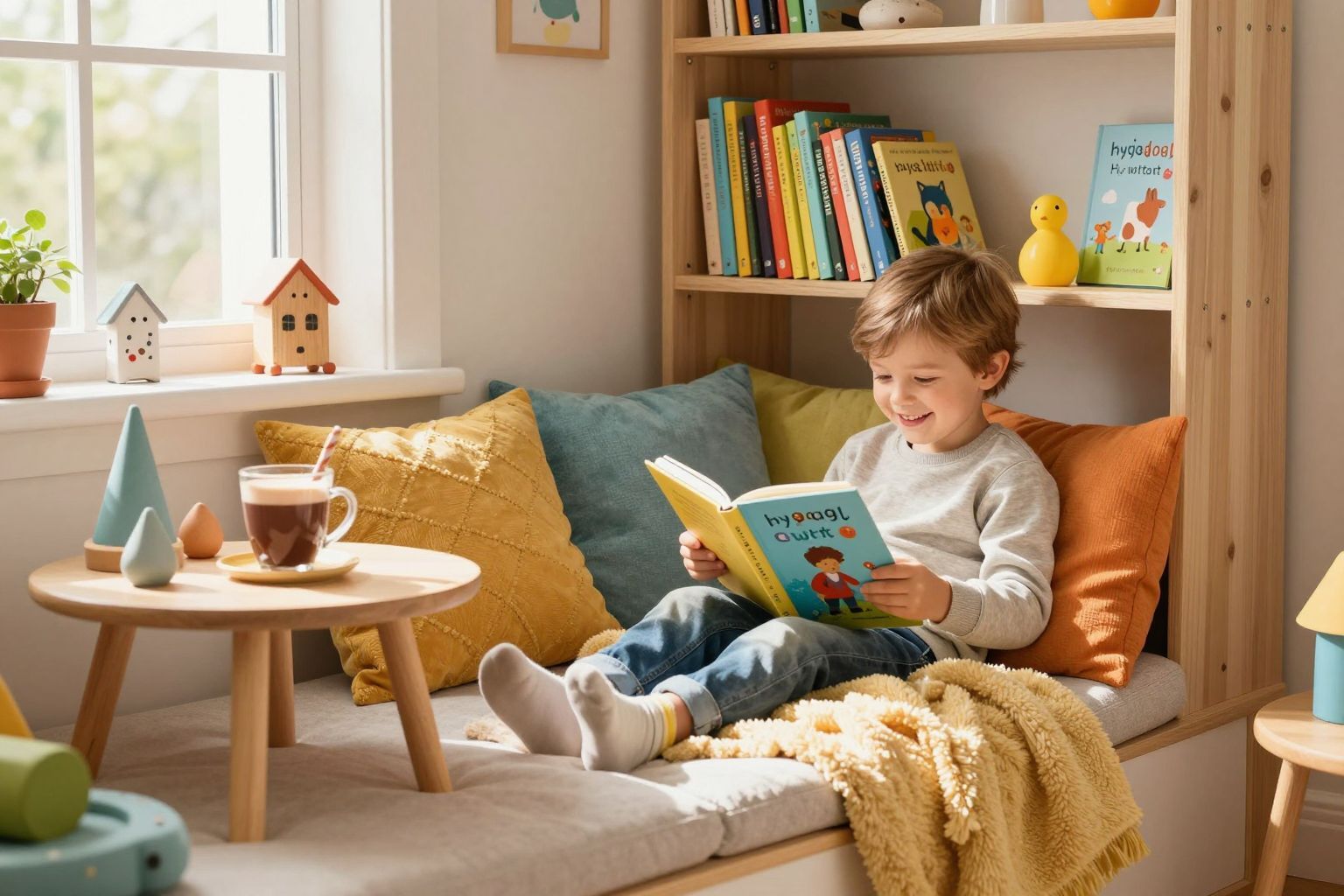 A hygge érzése fokozza a gyerekkuckó kényelmét.